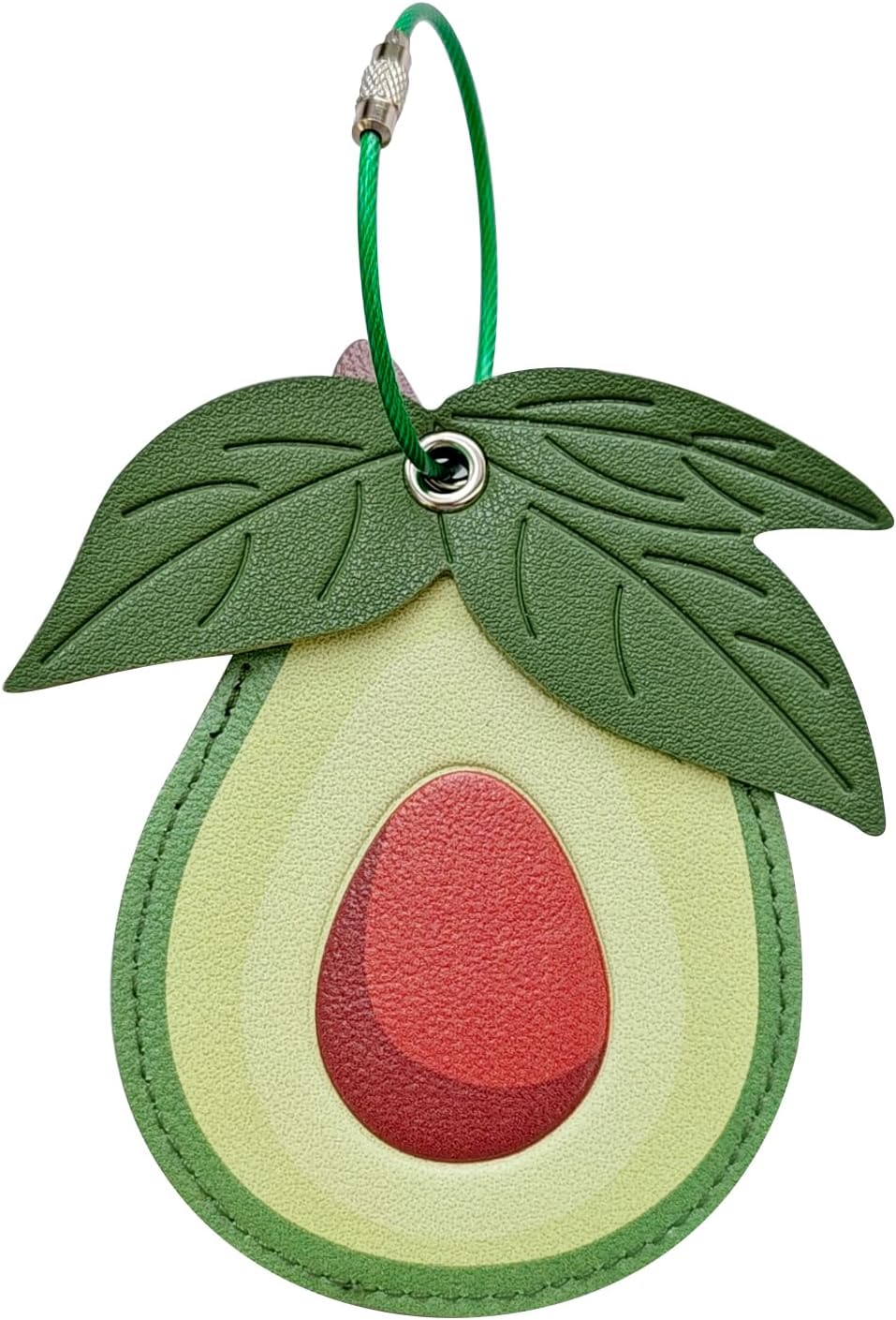 Luggage Tags for Suitcases, Faux Leather Cute & Funny Travel Suitcases Tag with ID Label,Stainless Steel Loop