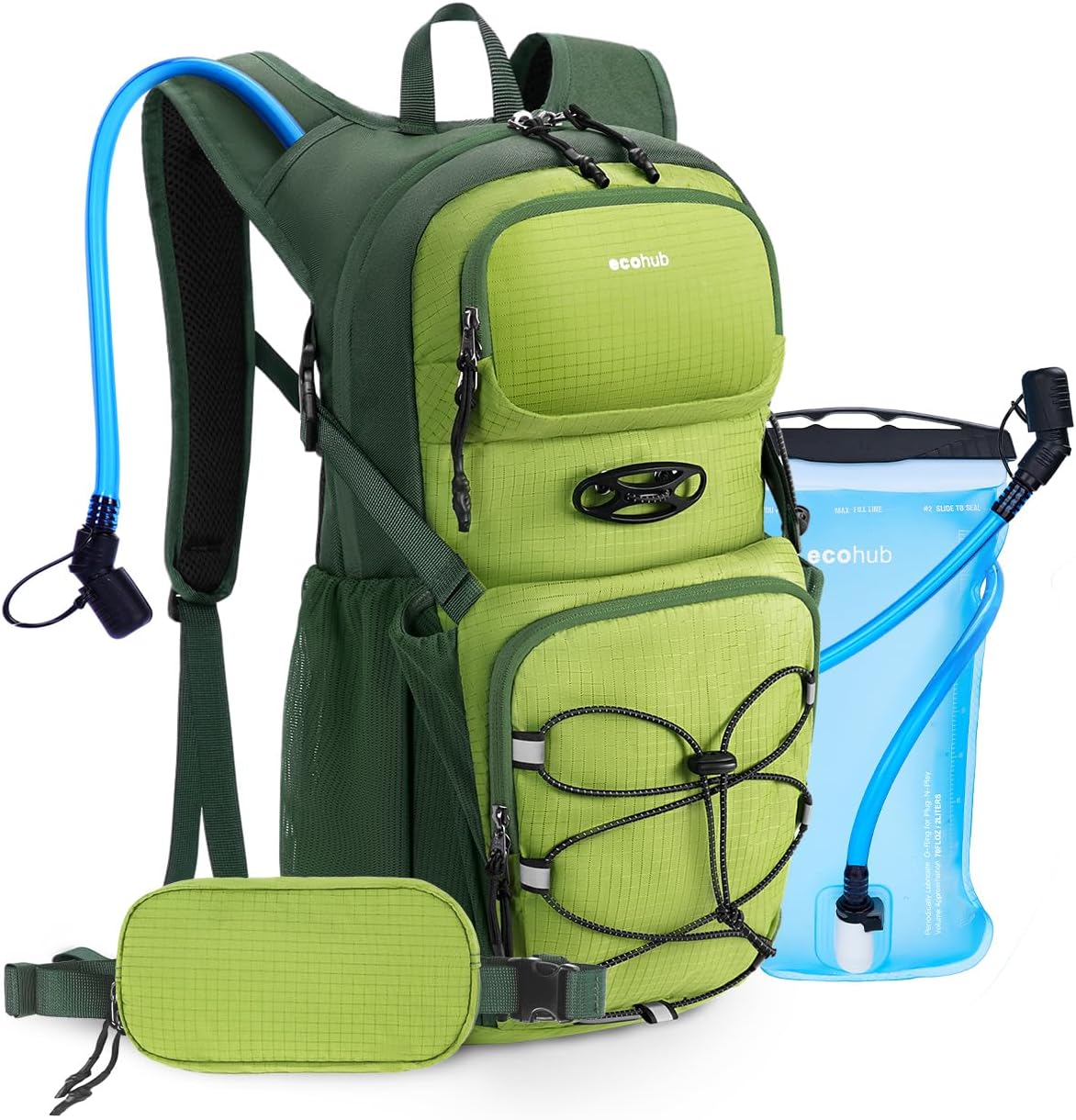 ECOHUB Hydration Backpack for Men Women, 20L Lightweight Hiking Daypack Cycling Backpack with 2L