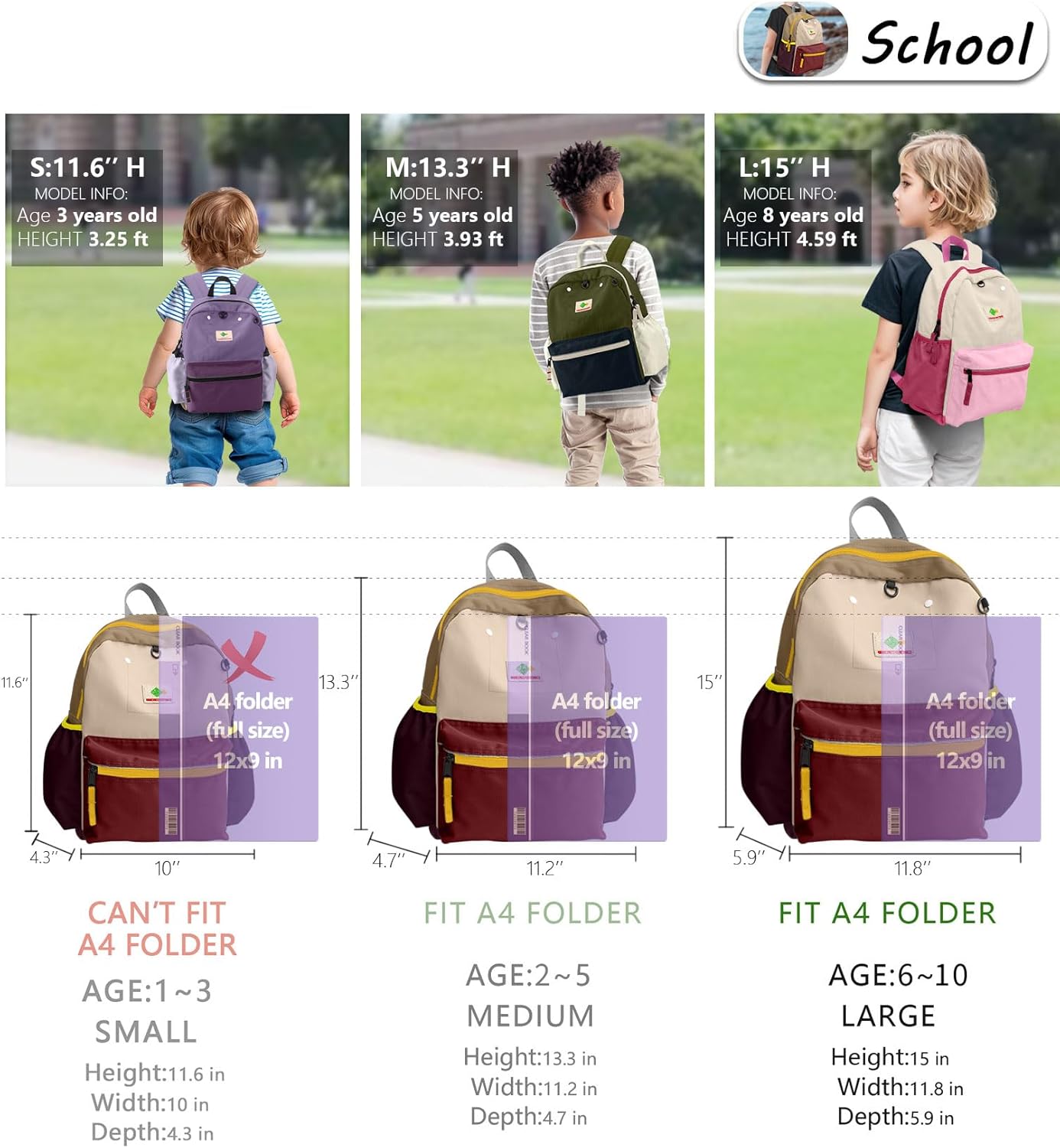 Kids Backpack for Boys: Boys Backpack 6-10 - Kindergarten Elementary School Bookbag for Girl