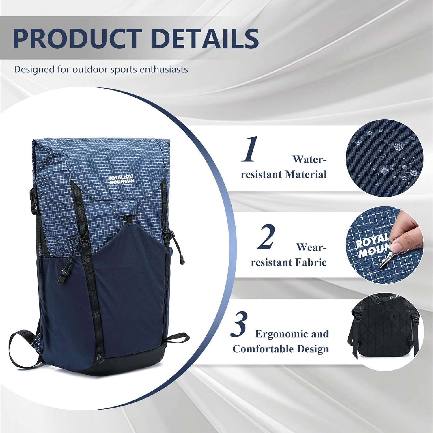 20l Hiking Backpack For Women&Men, Water Resistant Daypack Backpacks, Foldable & Packable Hiking