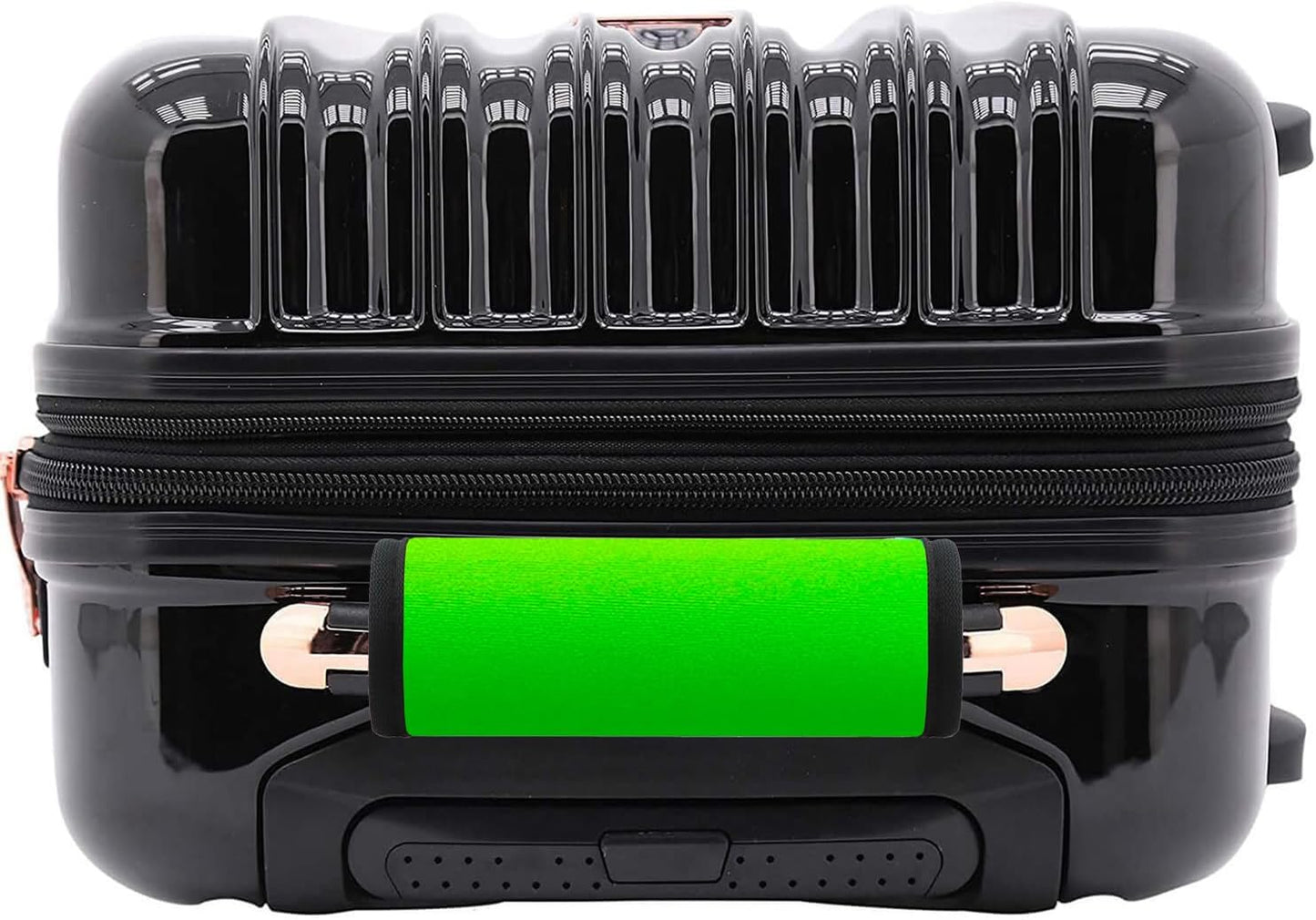 Luggage Handle Wrap 6 Pack-Neoprene Luggage Handle Wraps for Suitcase/Beach Bag/Backpacks Bright Suitcase Identifiers Travel Accessories for Airplane (Neon Green)