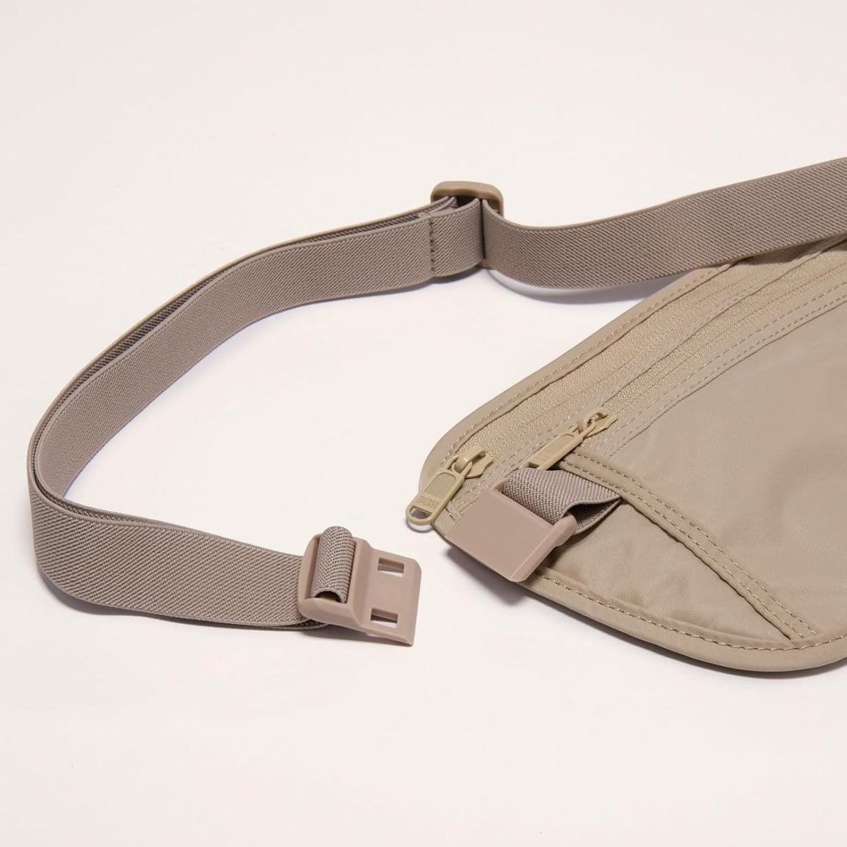 Pander RFID Blocking Travel Money Belt – Hidden Waist Pouch for Passport, Cash, Cards, Slim Belt