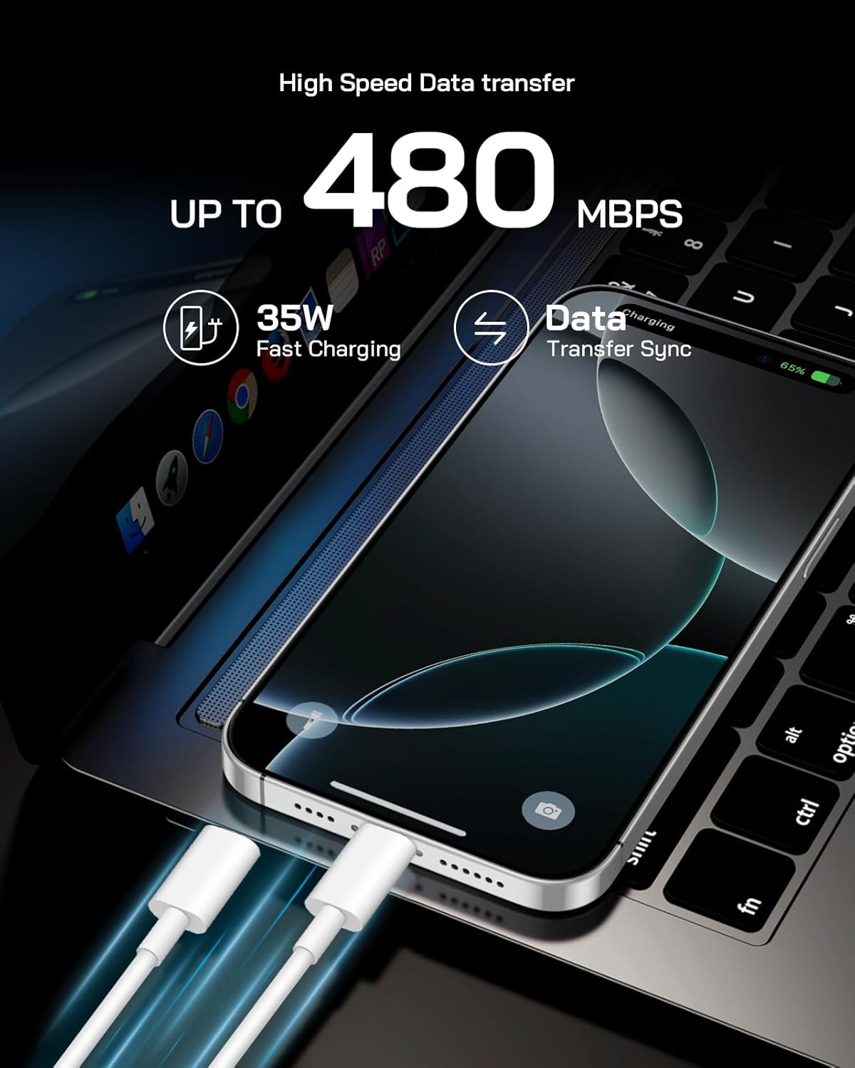 35W i Phone 17 16 15 Charger Fast Charging, 3-Pack USB C Charger Block Type C Chargers 6 FT Type C to C Cable for i Phone 17/17 Air/17 Plus/17 Pro Max/16/16 Pro/16 Plus/16 Pro Max/15 Series-White