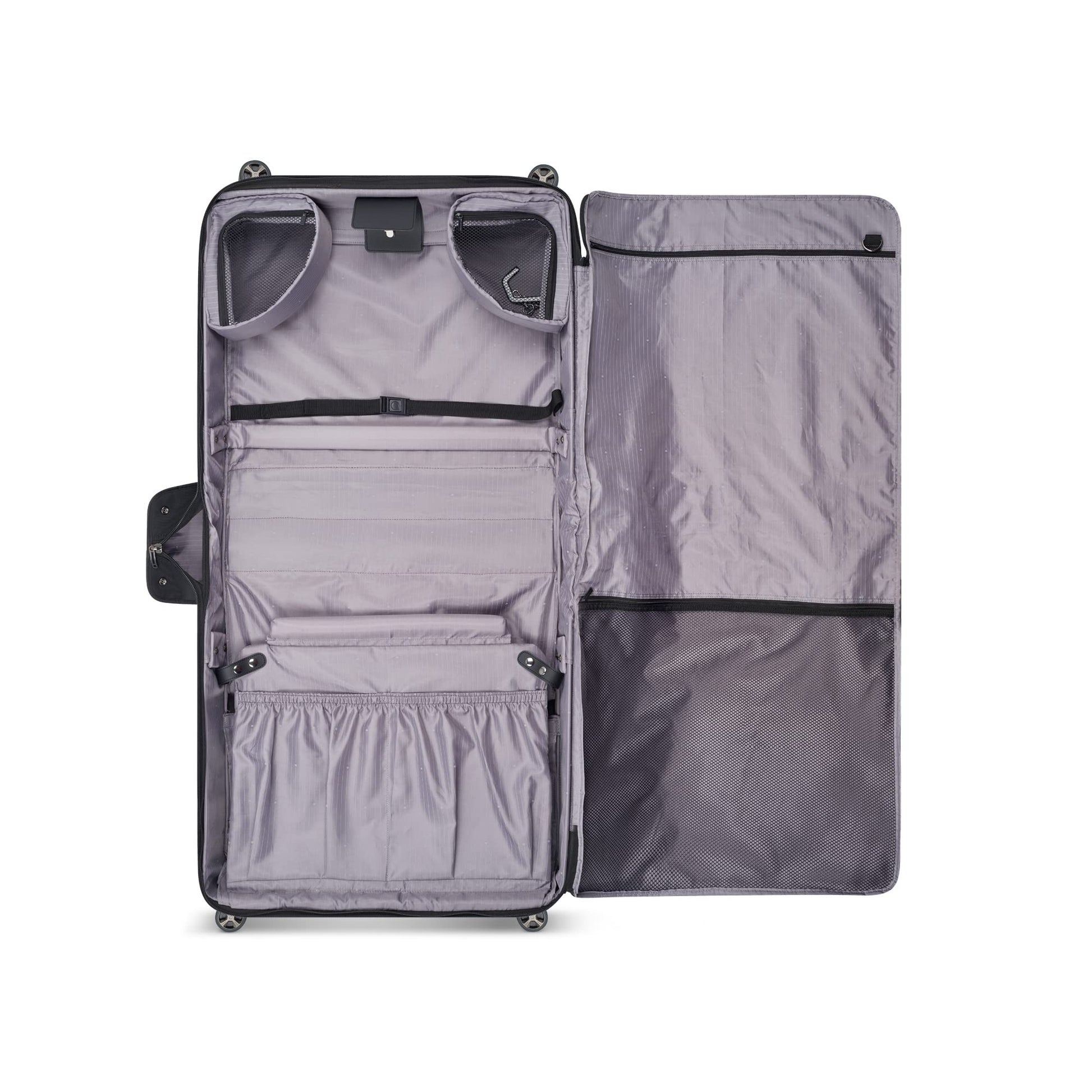 DELSEY PARIS Helium DLX, Rolling Garment Bag with Wheels, Black