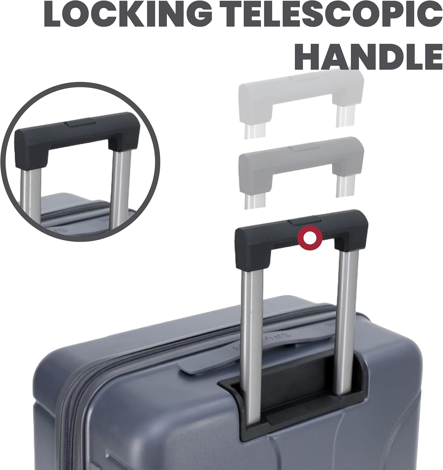 Spyder Carve 20 Inch Carry On Expandable Hardside Upright Suitcase with 360° Spinner Wheels, TSA