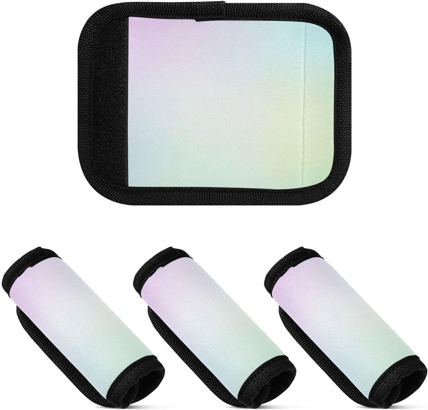 Light Gradient Green 2 Pack Luggage Handle Wraps Covers for Suitcase Identifiers Bag Tags Travel Accessories