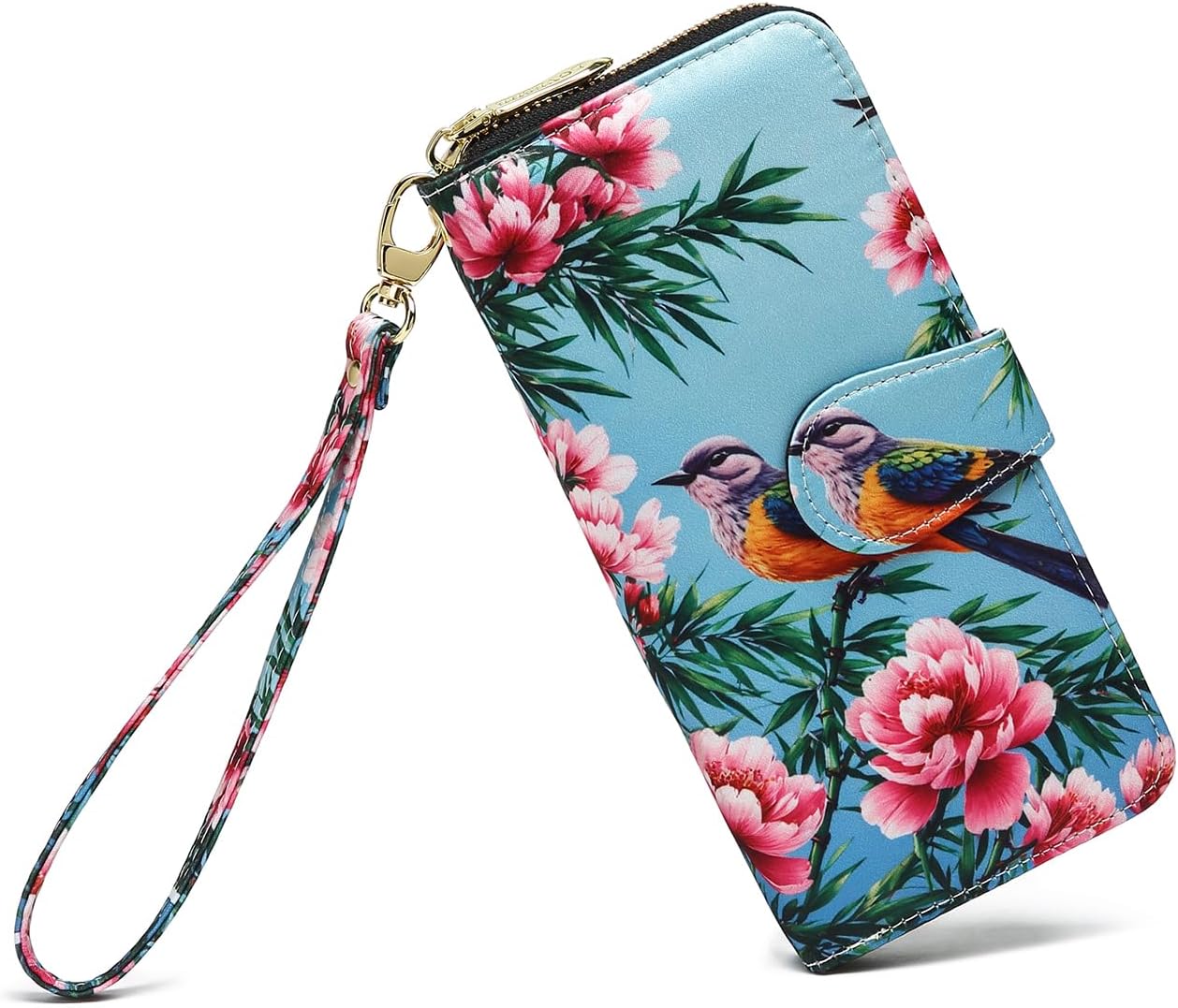 Women Wallet Card RFID For Womens Holder Blocking Credit Small Zipper Purse Pocket Bifold Slim Coin