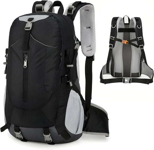 Long Keeper 40L Hiking Backpack with Rain Cover Waterproof Lightweight Camping Backpack for Men Women Outdoor Travel Daypack