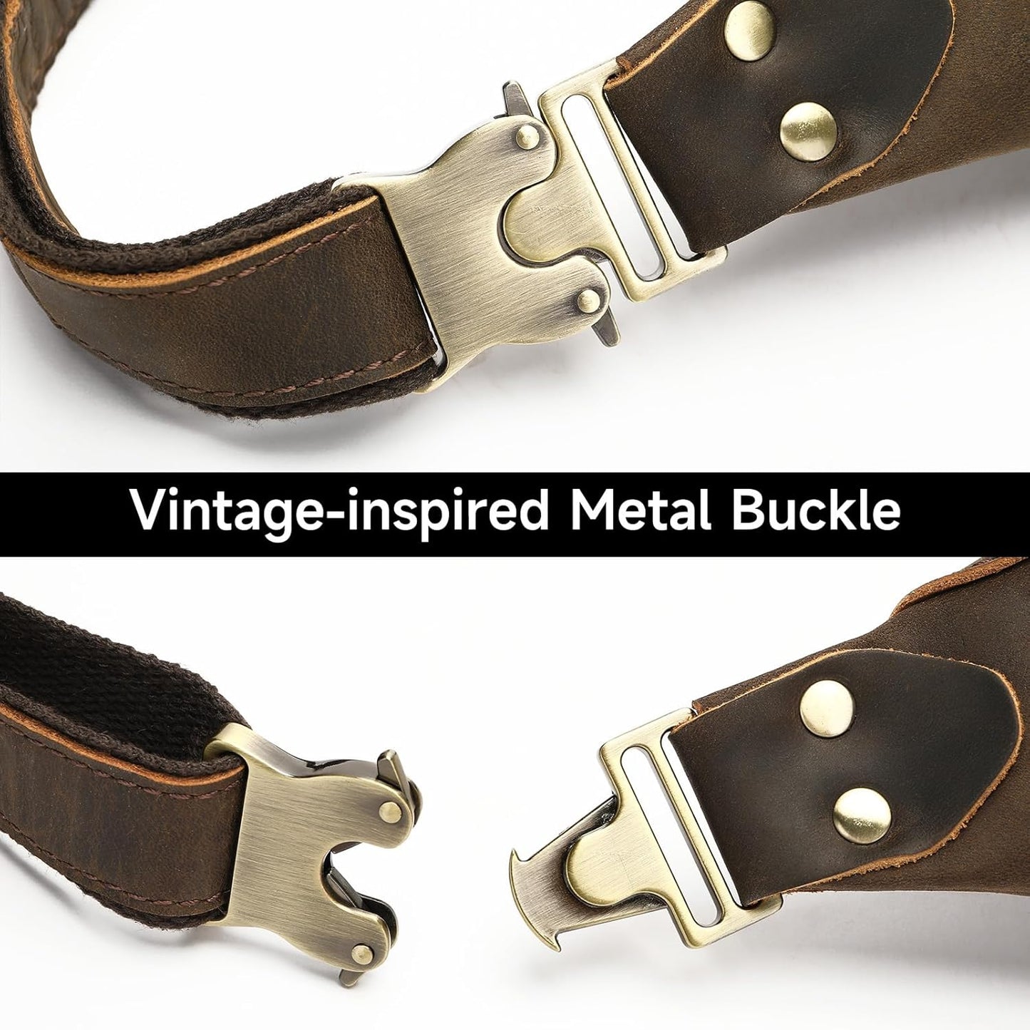 Vintage Genuine Leather Fanny Pack Small Waist Bag Travel Sling Pouch with Adjustable Leather Belt Coffee