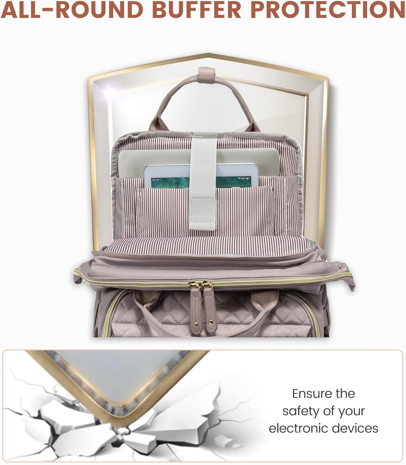 LOVEVOOK Laptop Backpack for Women, 15.6'' Waterproof Nurse Bag Teacher Work Backpack Purse for Women, Travel Computer Backpack for College Office Business Ladies
