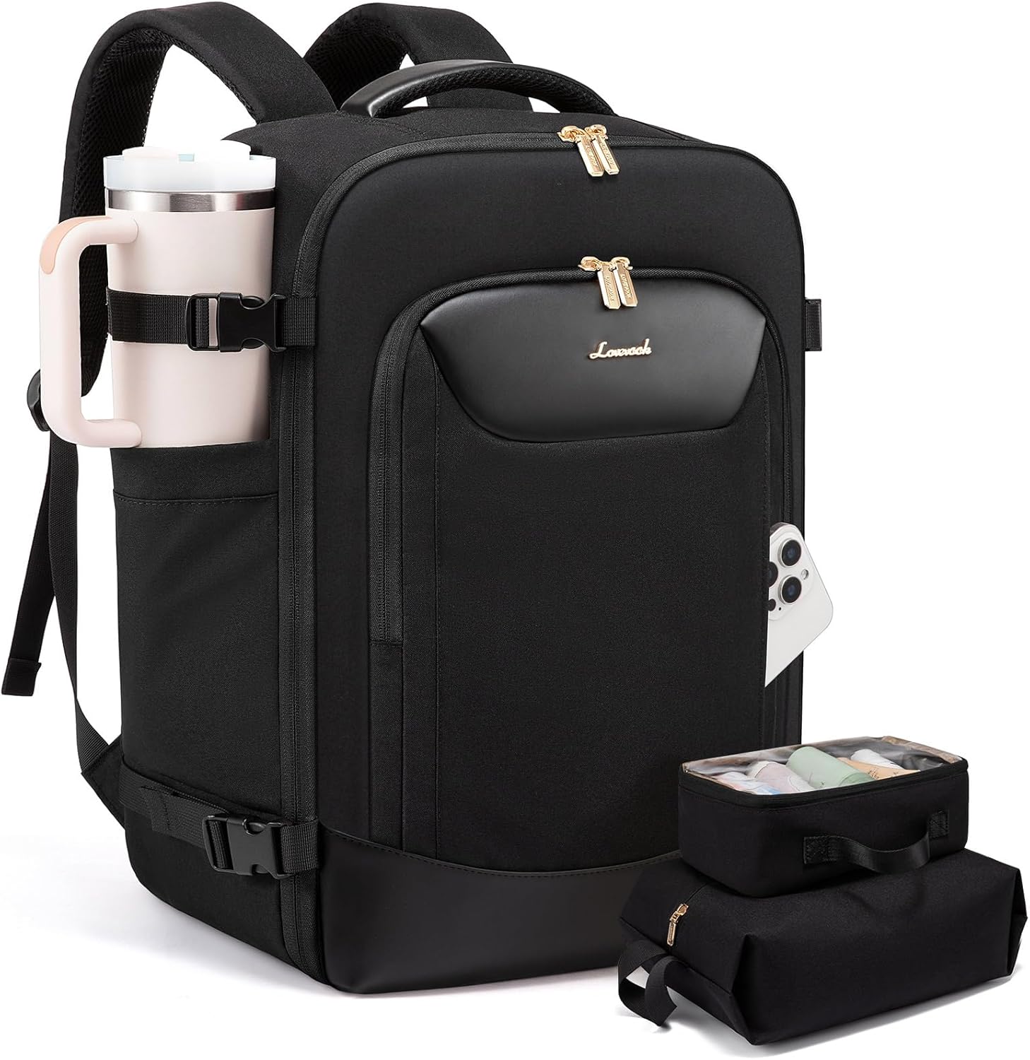 LOVEVOOK 50L Travel Backpack for Women Men, Large Carry on Backpack for Airplanes TSA Personal Item