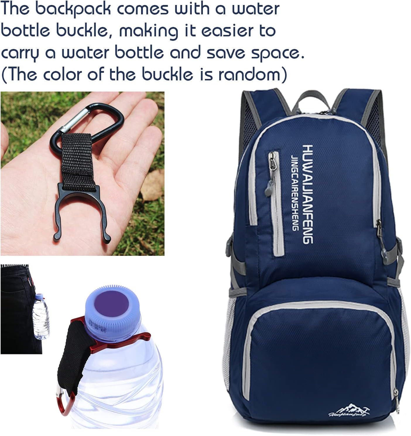 Hiking Backpack,30l sporty lightweight folding waterproof ultralight backpack for outdoor camping picnic hiking running bag with waterproof rain