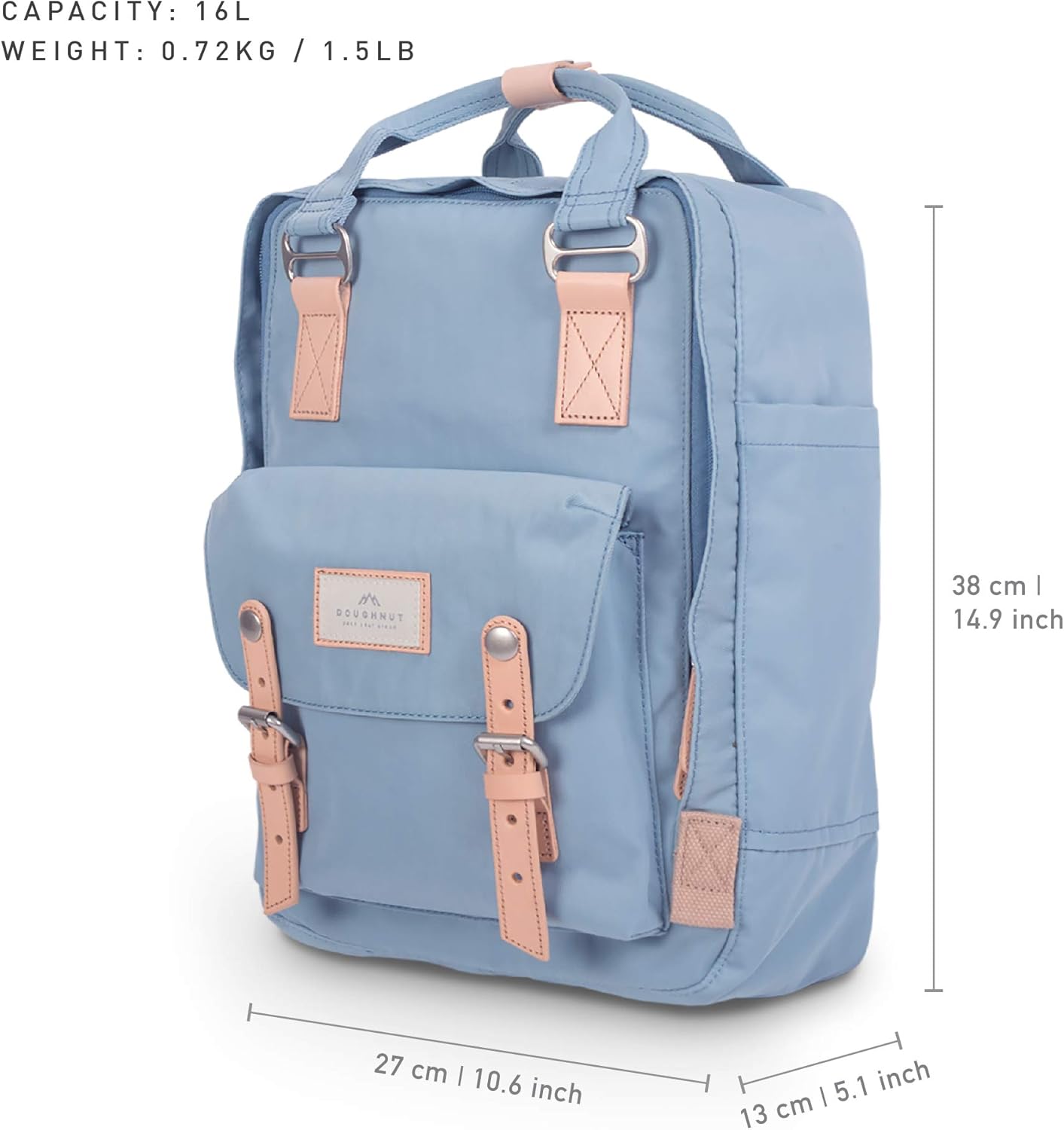 Doughnut Macaroon 16L Travel School Ladies College Girls Lightweight Casual Daypacks Bag Backpack