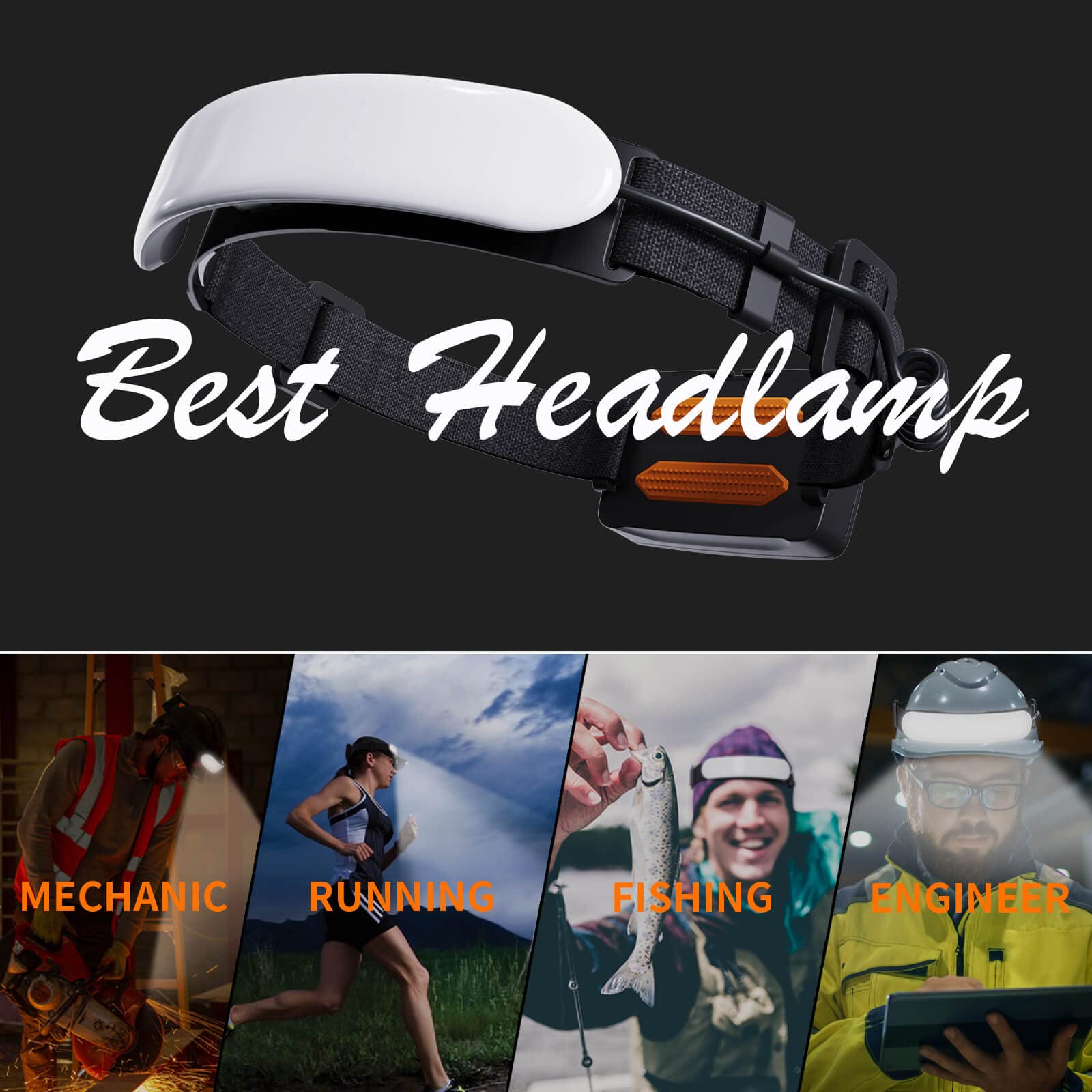 svsviio Headlamp Rechargeable PRO+,7500mAh 1500 Lumen Super Bright 230°Beam LED Head Lamp,Head