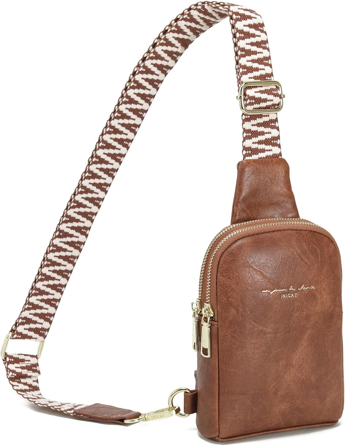 INICAT Travel Small Sling Bag Faux Leather Crossbody Bags Women Cross Body Bag Purses for Woman