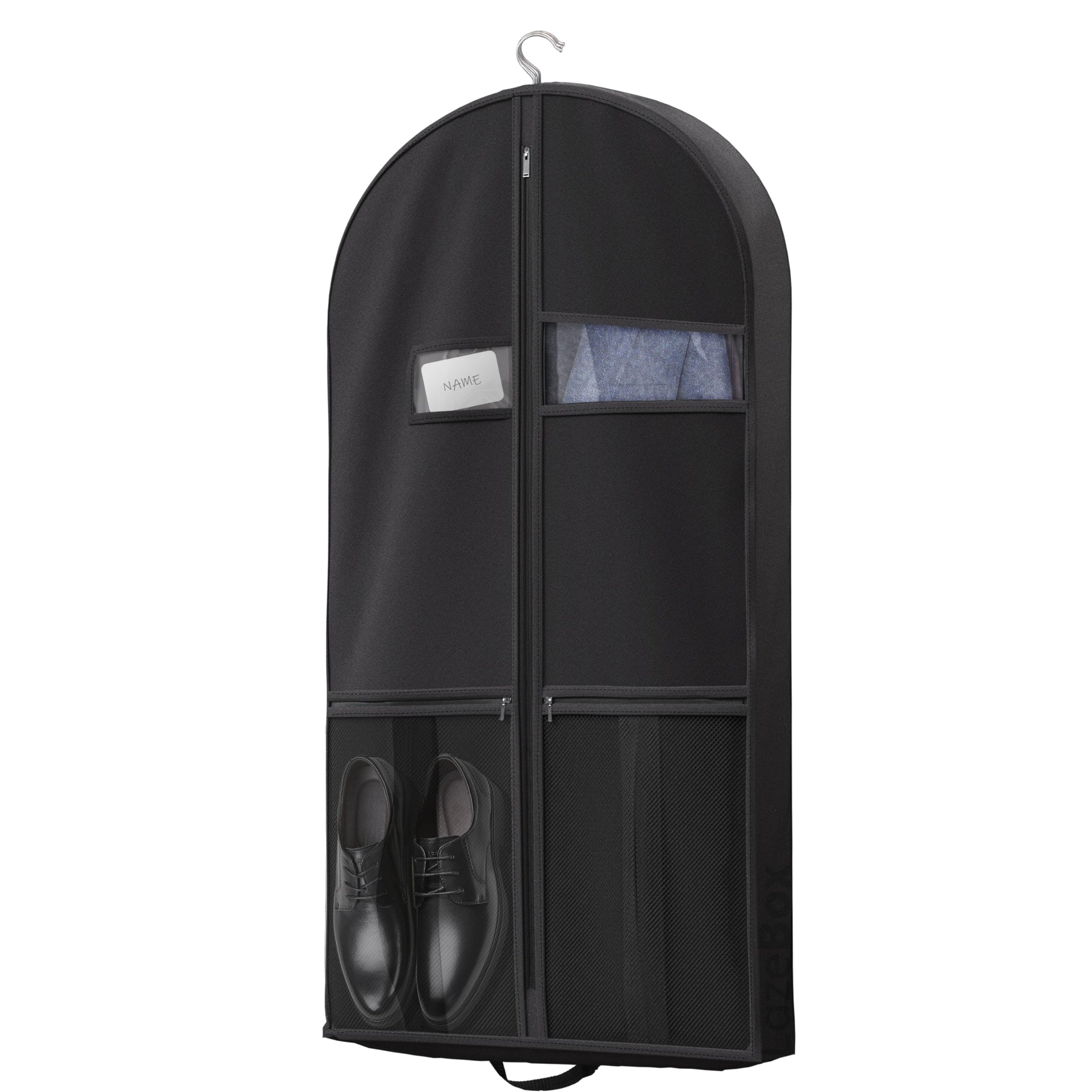 Lazebox 43" Travel Garment Bag with Accessories Zipper Pocket, Heavy Duty Suit Bag for Suits