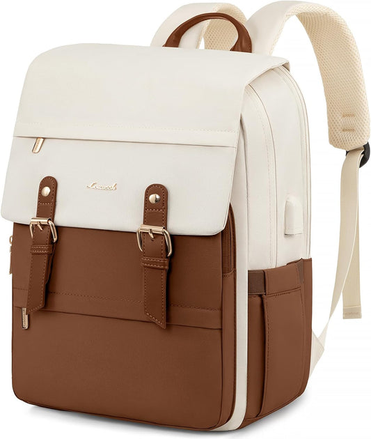 LOVEVOOK Travel Laptop Backpack Purse for Women Fashion Vintage Computer Backpack 15.6 Inch Large Teacher Nurse Backpack Casual Daypack for Business Work College