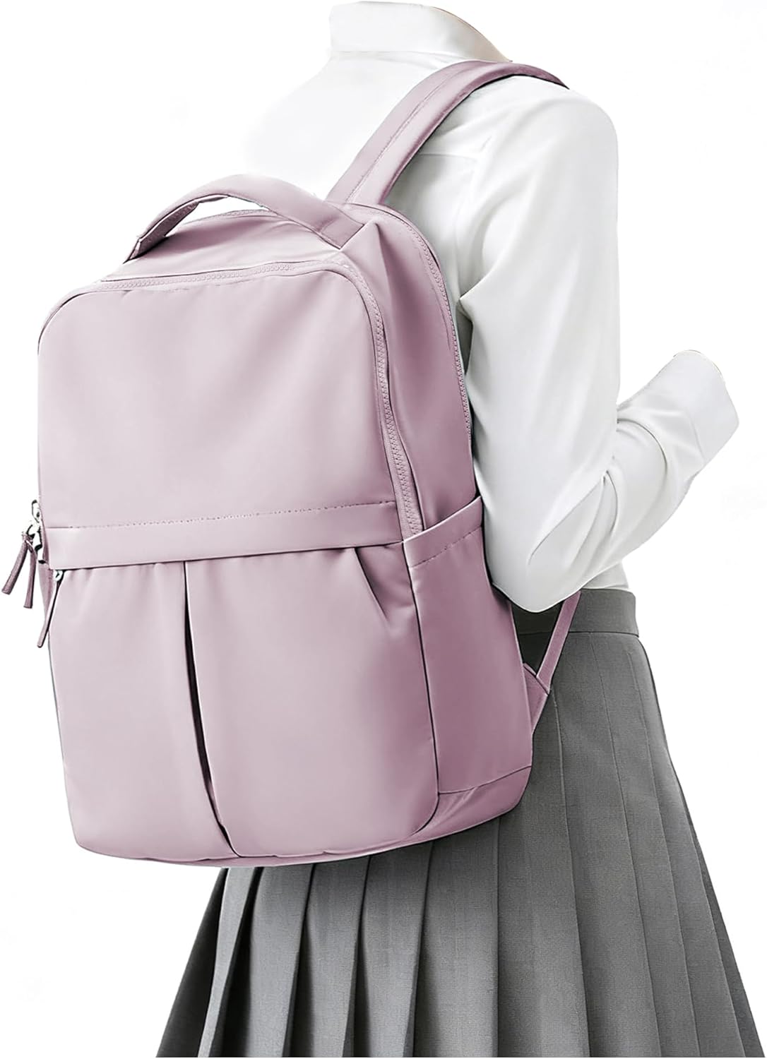 Laptop Backpack for Women Men Gym Work Backpack Casual Daypack Backpacks Small Travel Backpack for Traveling on Airplane Lightweight College Teacher Backpacks for Women Purple