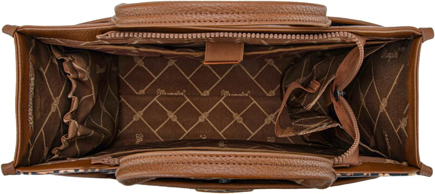 Wrangler Laptop Bag for Women 15.6 Inch Vintage Work Tote Bag for Business Briefcase Handbag with