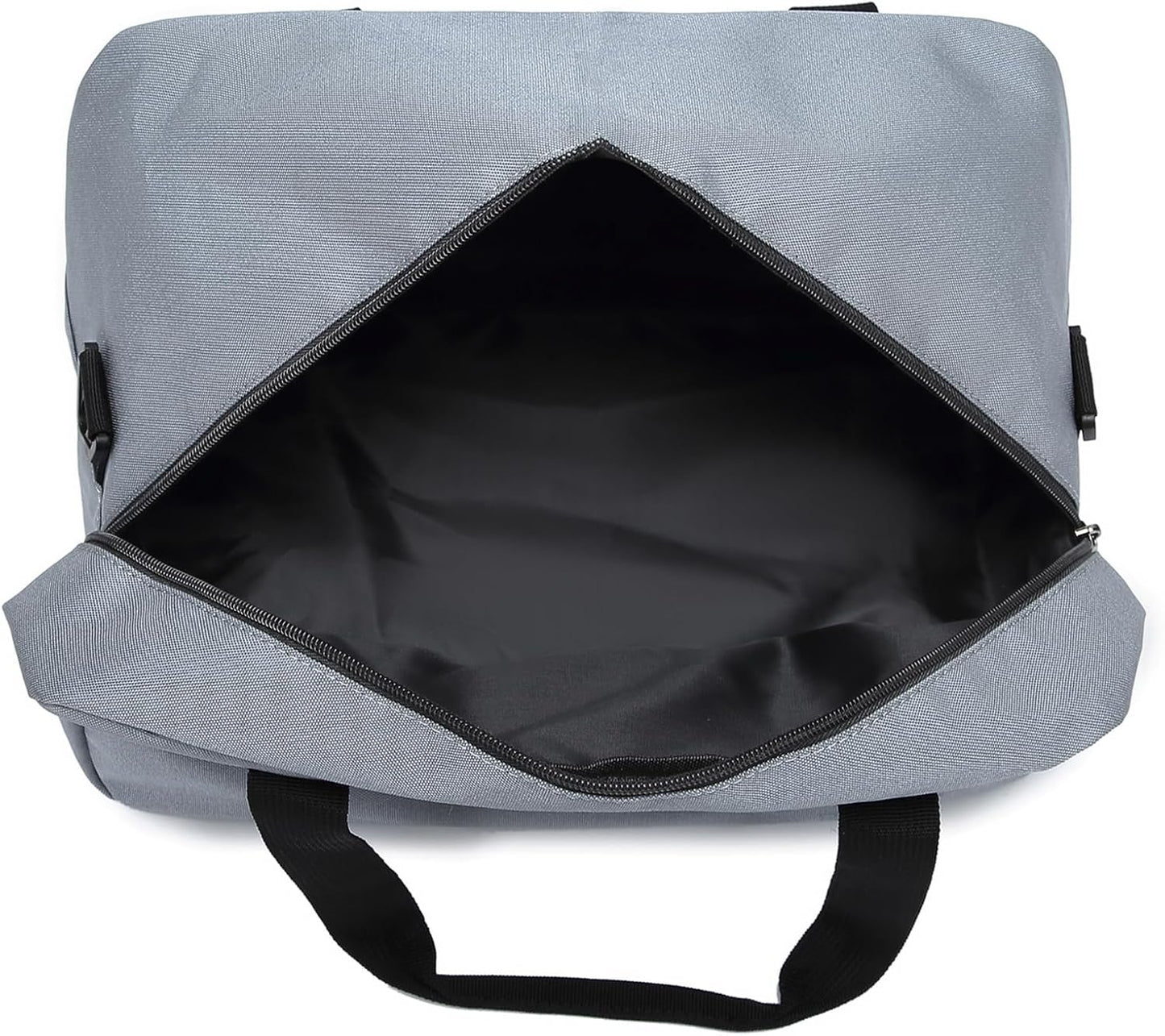 Kono Travel Duffel Bag 14L Under Seat Carry-on Bag Sports Tote Gym Bag Weekender Overnight Bags 13.78"x7.87"x7.87" Light Gray