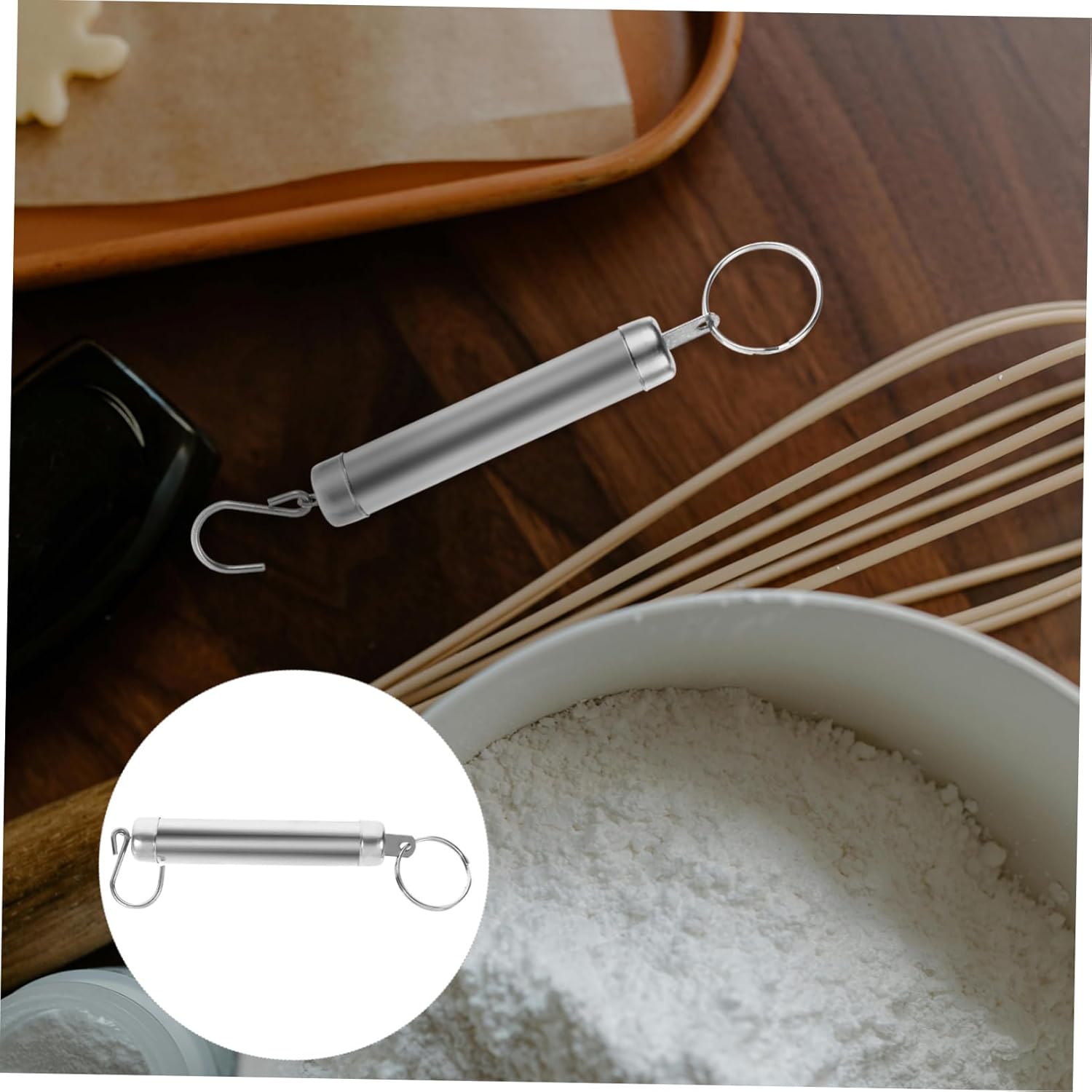 Spring Scale Hook Portable Mechanical Hanging Scale Kitchen Gram Scale for Travel Luggage Weight