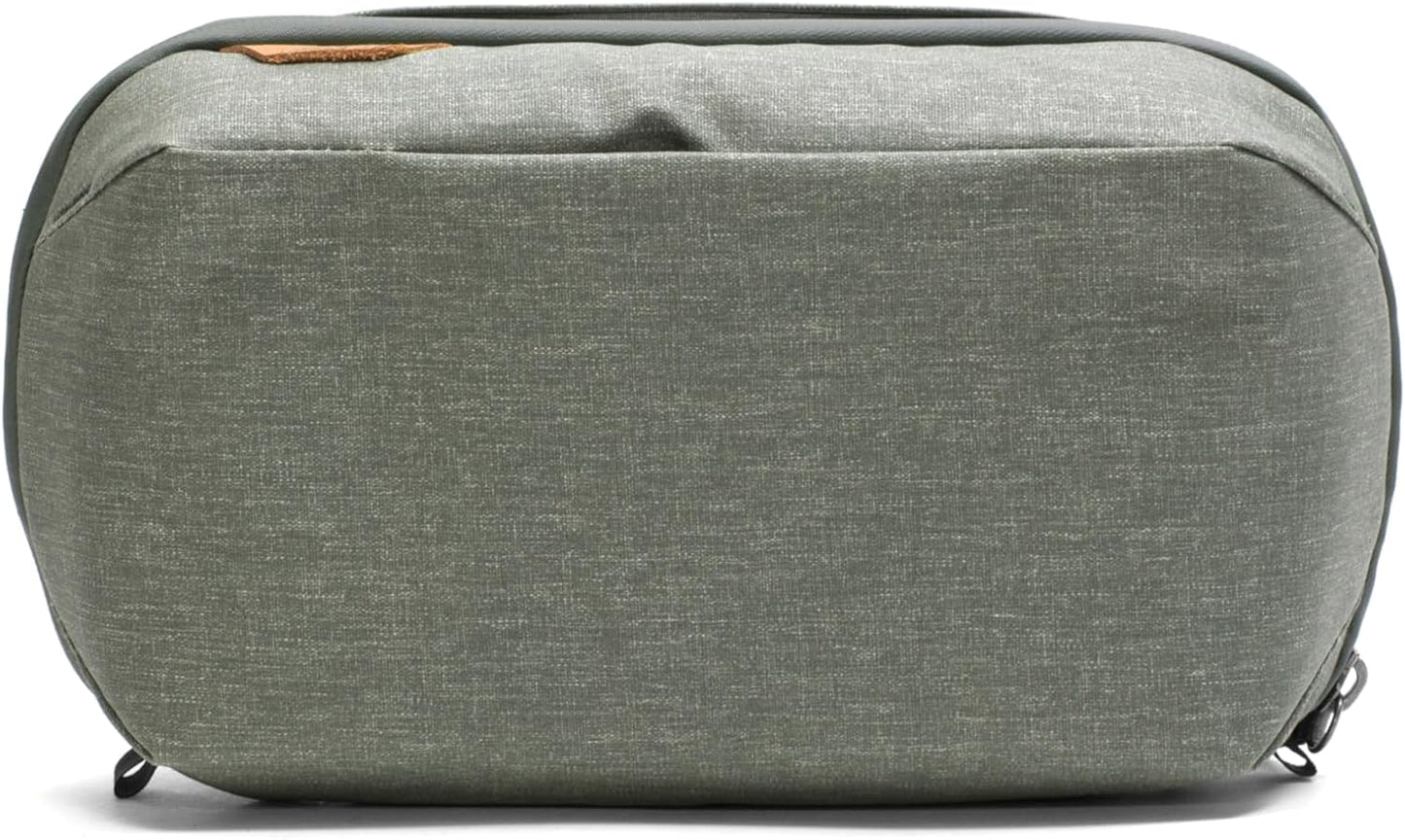 Peak Design Wash Pouch, Sage, Weatherproof Travel Toiletry Bag, Upright or Hanging Dopp Kit with Pockets, Magnetic Toothbrush Pocket, Wide UltraZip Opening, Toiletry Bag for Men and Women