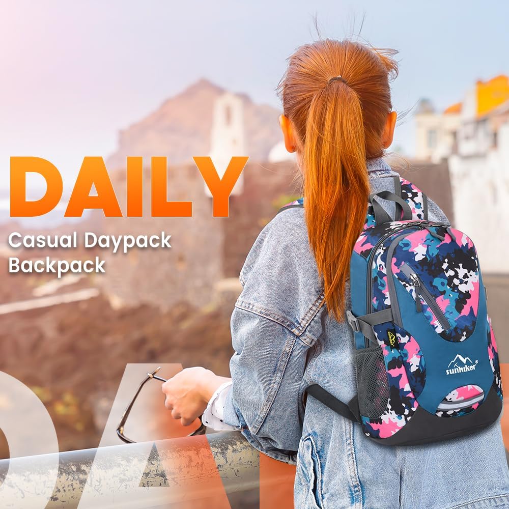 sunhiker Small Hiking Backpack Women Men 20L Lightweight Travel Backpack Daypack Casual Backpack For Cycling Outdoor Camping