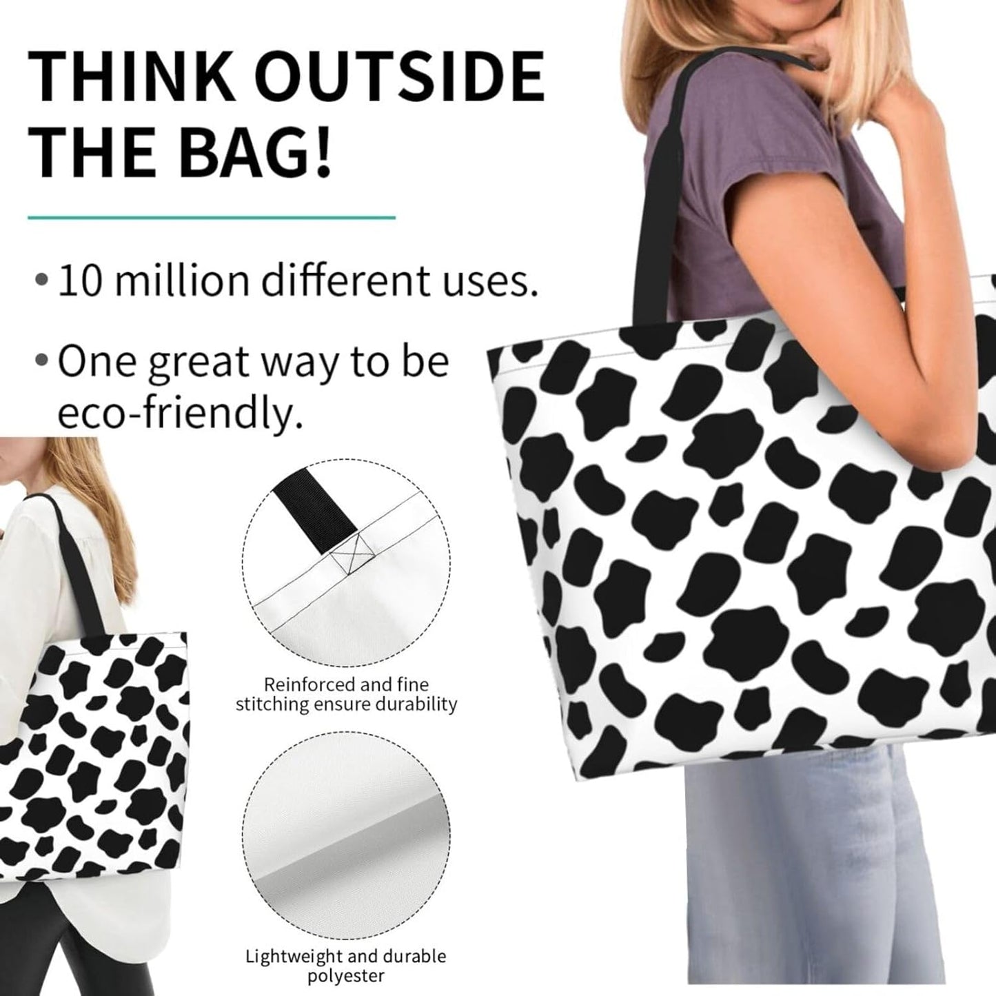 Tote Bag Beach Bag for Women Reusable Grocery Large Shopping Shoulder Bag Travel Handbag