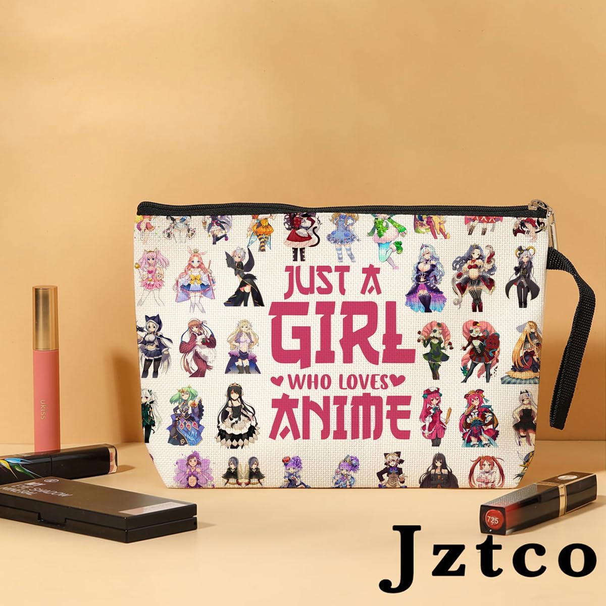 Jztco Kawaii Cosmetic Bag - Manga Toiletry Bag with Funny Design, Perfect for Anime Lovers, Graduation, Nurse Day, Birthday Gifts for Women, Teens, Girls, Best Friend, Niece