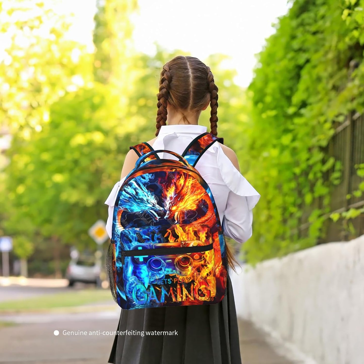 Kids Backpack For Boys Game Boys Backpack For Kids' Backpacks Children Teens Elementary Middle School Students Video Game Bookbag Travel Back Pack for Age 6-18