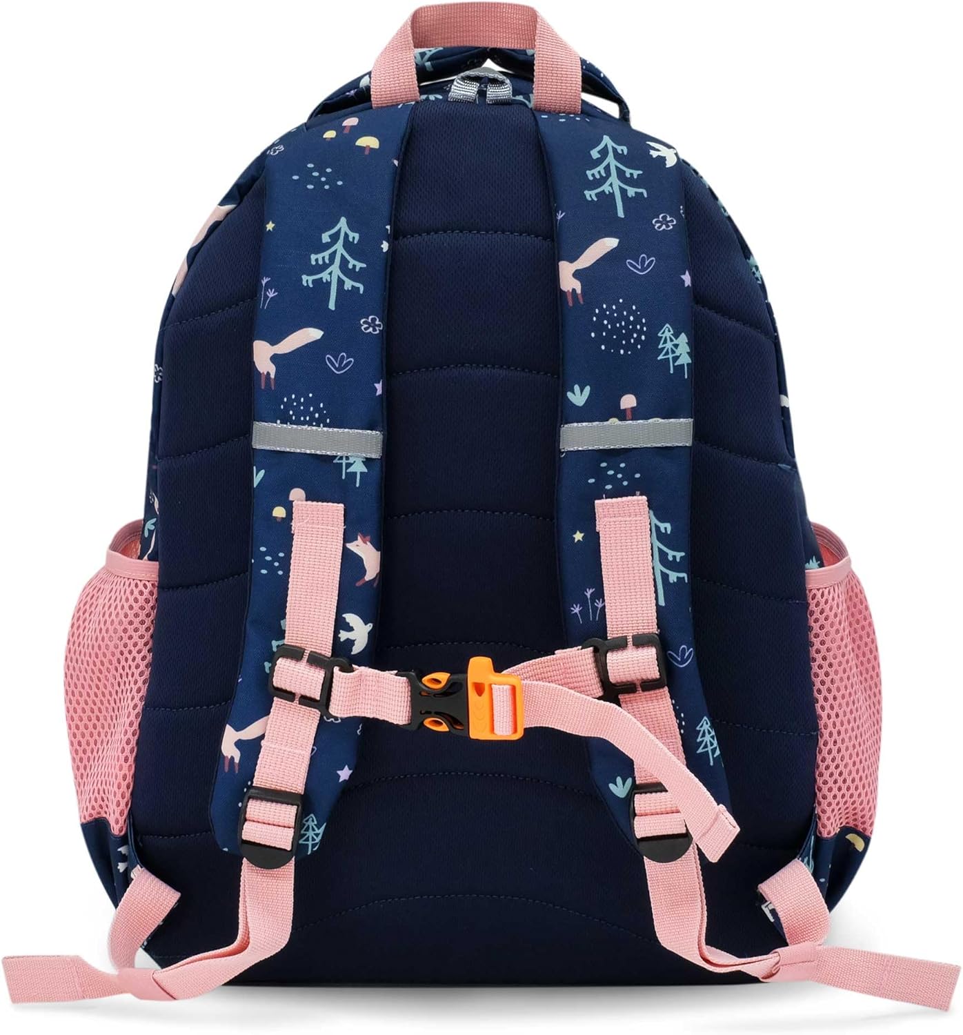 JAN & JUL Girls' Water Resistant Backpack for School, Lightweight Schoolbag for Kids (Navy Forest, One Size)