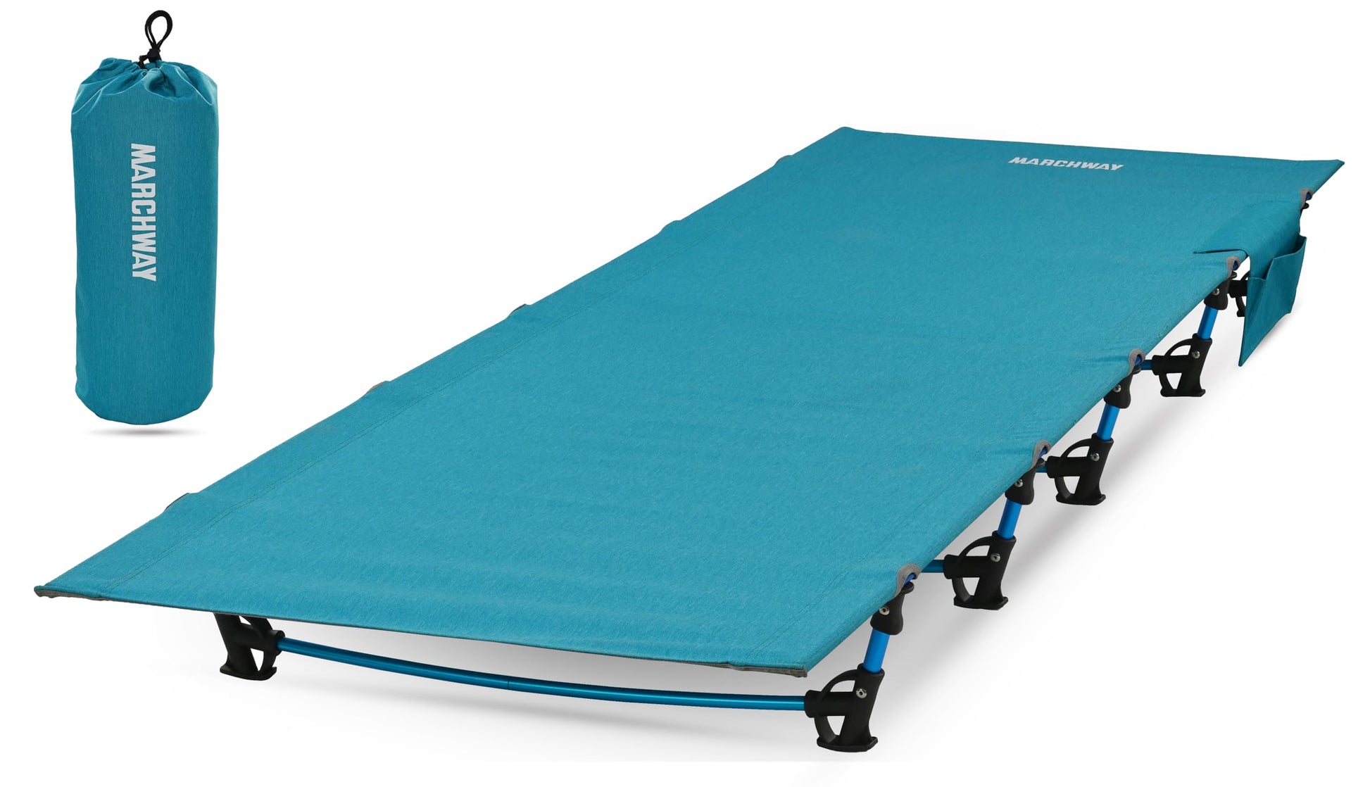MARCHWAY Ultralight Folding Tent Camping Cot Bed, Portable Compact for Outdoor Travel, Base Camp