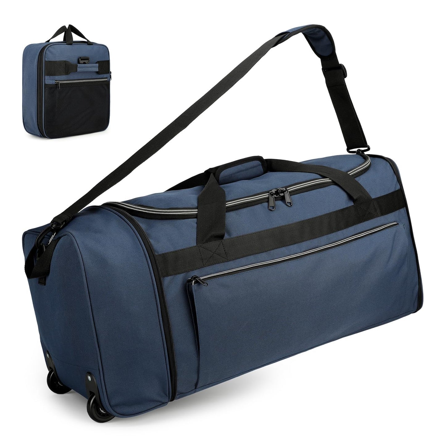 uarition 70L Foldable Rolling Duffle Bag with Wheels