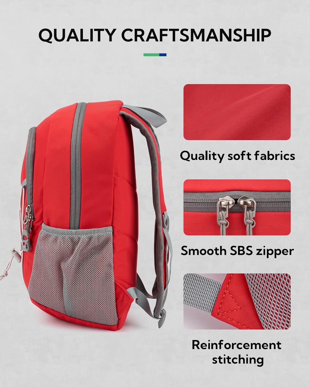 WATERFLY 12L Small Hiking Backpack: Day Pack Lightweight Travel Bag Camping Fitness Cycling Outdoor Sports Daypack For Women Men