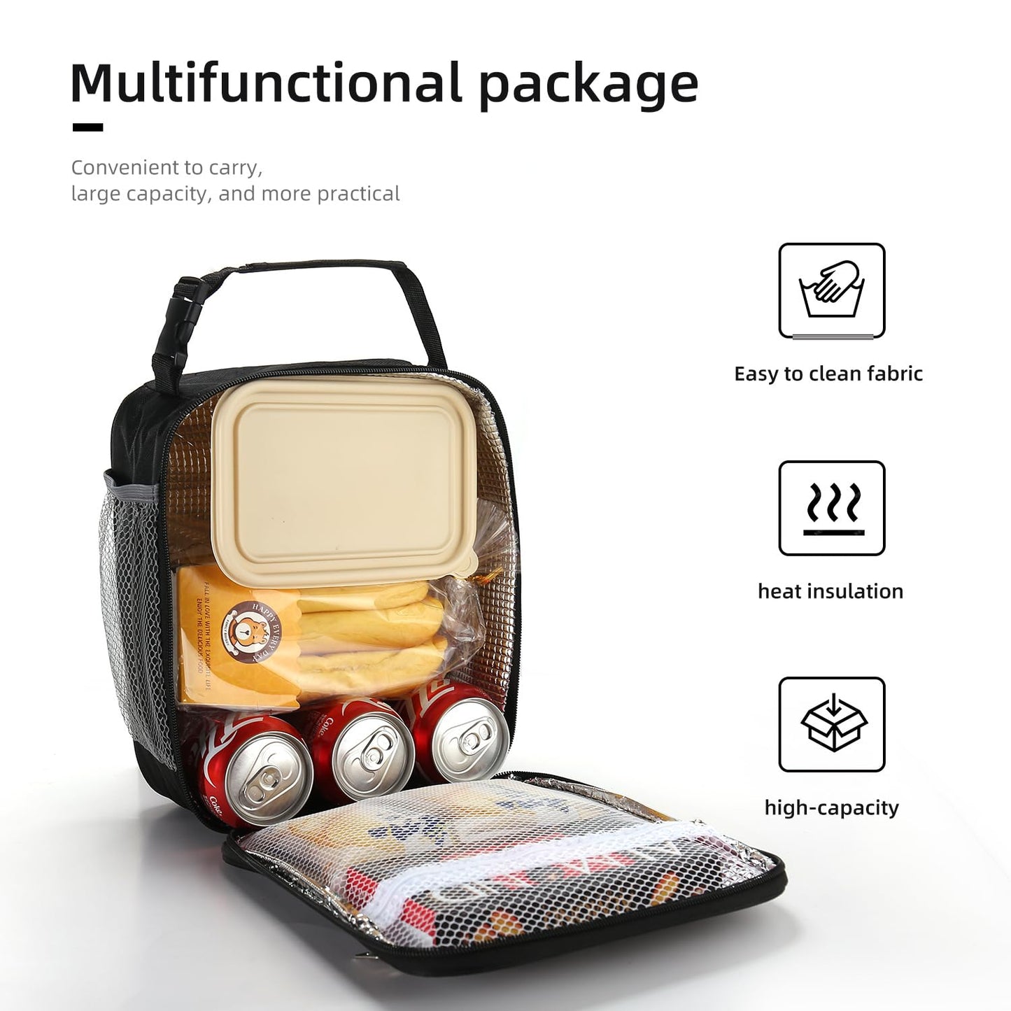 Lovoeo Lunch box Lunch bag for men women Insulated Lunchbox Lunch bags for Work Picnic Travel