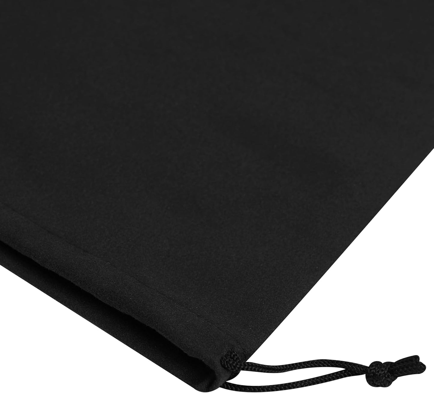 Premium Microfiber Drawstring Bags (Set of 5) – Multipurpose Travel Storage Pouches for Cords, Toiletries, Jewelry, Shoes – Durable Organizer with Strong Drawstring Closure (Black, 7 x 9 Inches)
