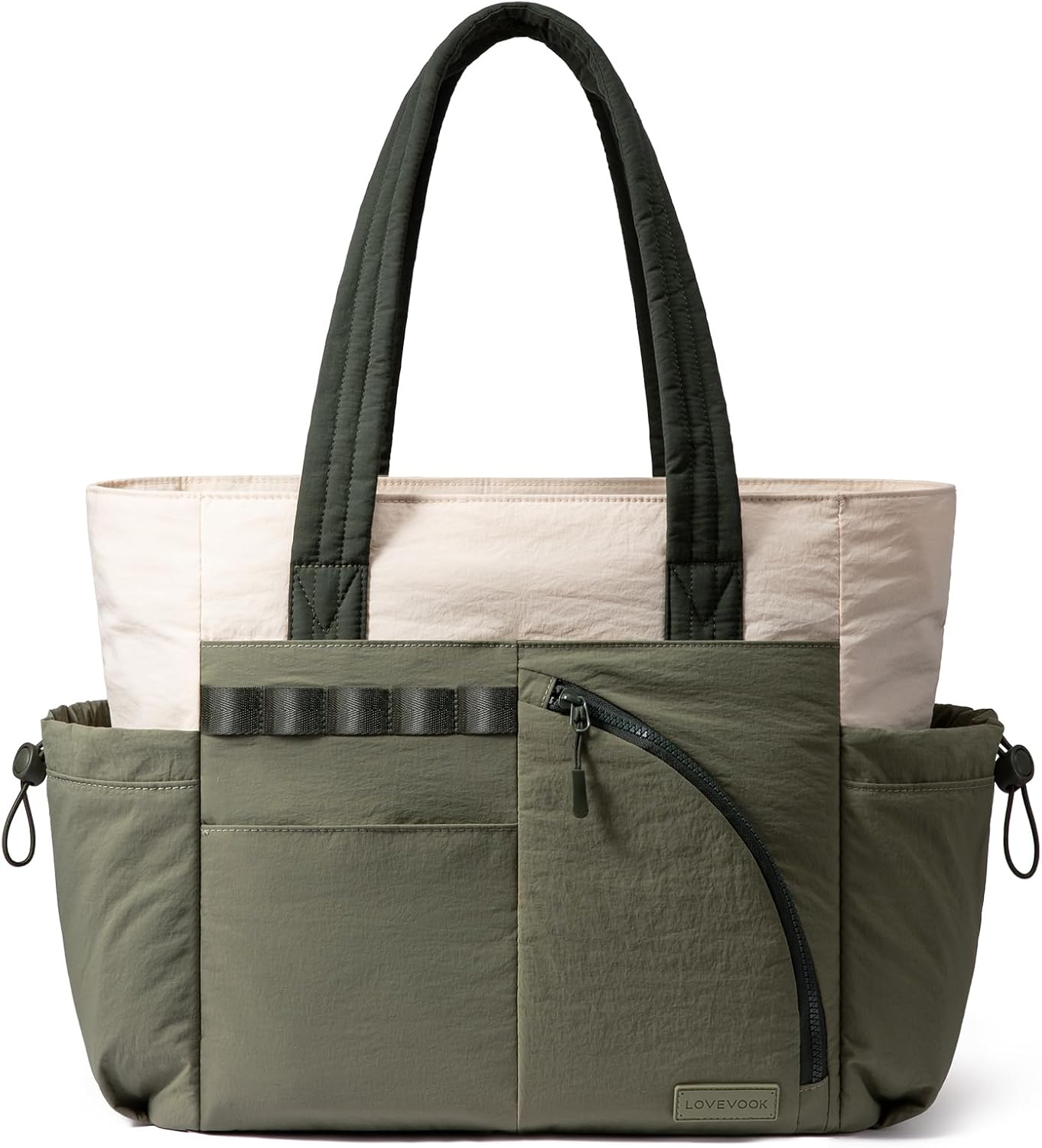 LOVEVOOK Tote Bag for Women, Puffer Bag and Work Bags with Laptop Compartment for Travel, Lightweight Shoulder Bag Handbag