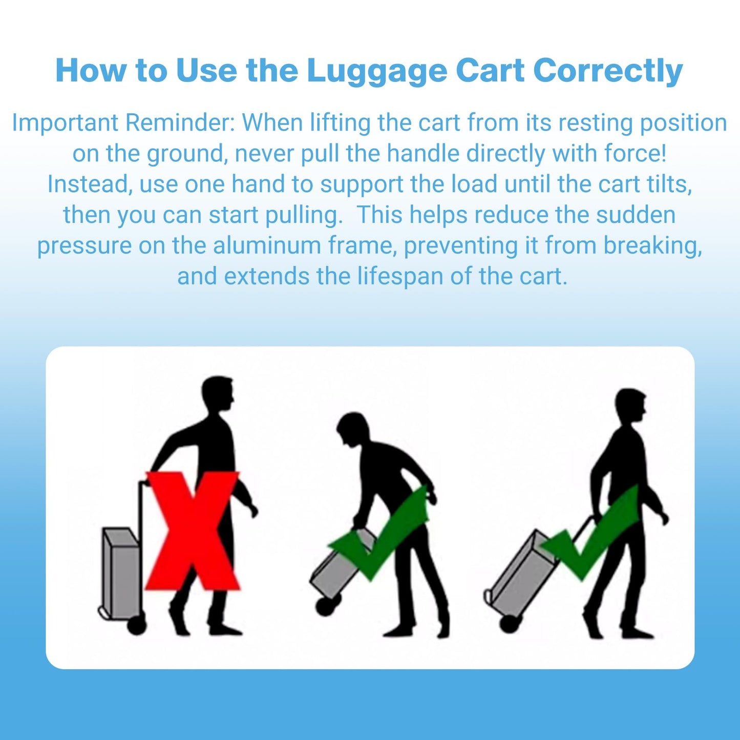 Vsaikeo Small Folding Hand Truck Dolly with 2 Wheels, Foldable Luggage Cart