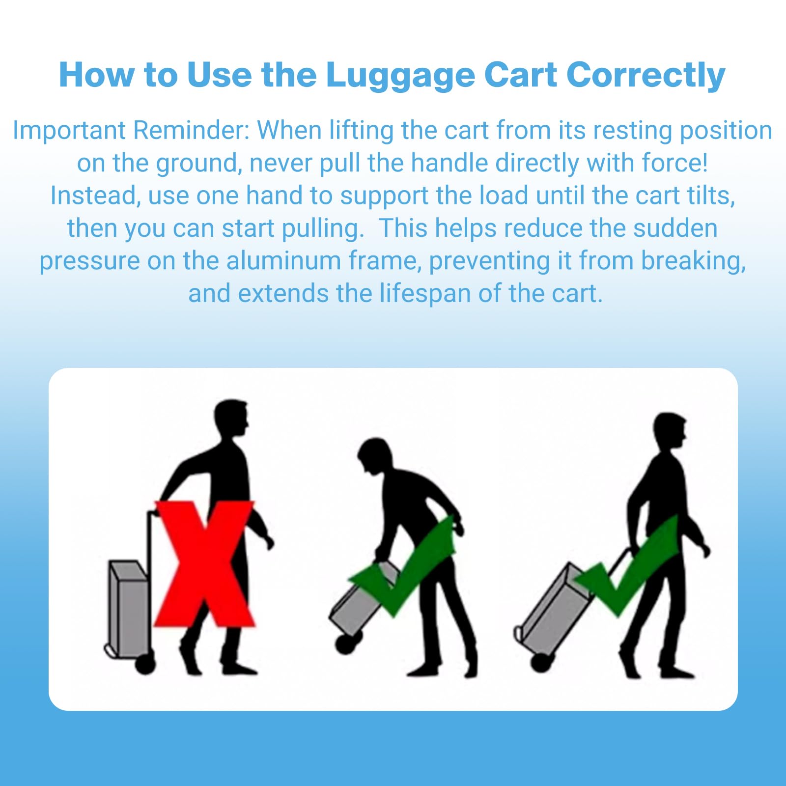 Vsaikeo Small Folding Hand Truck Dolly with 2 Wheels, Foldable Luggage Cart
