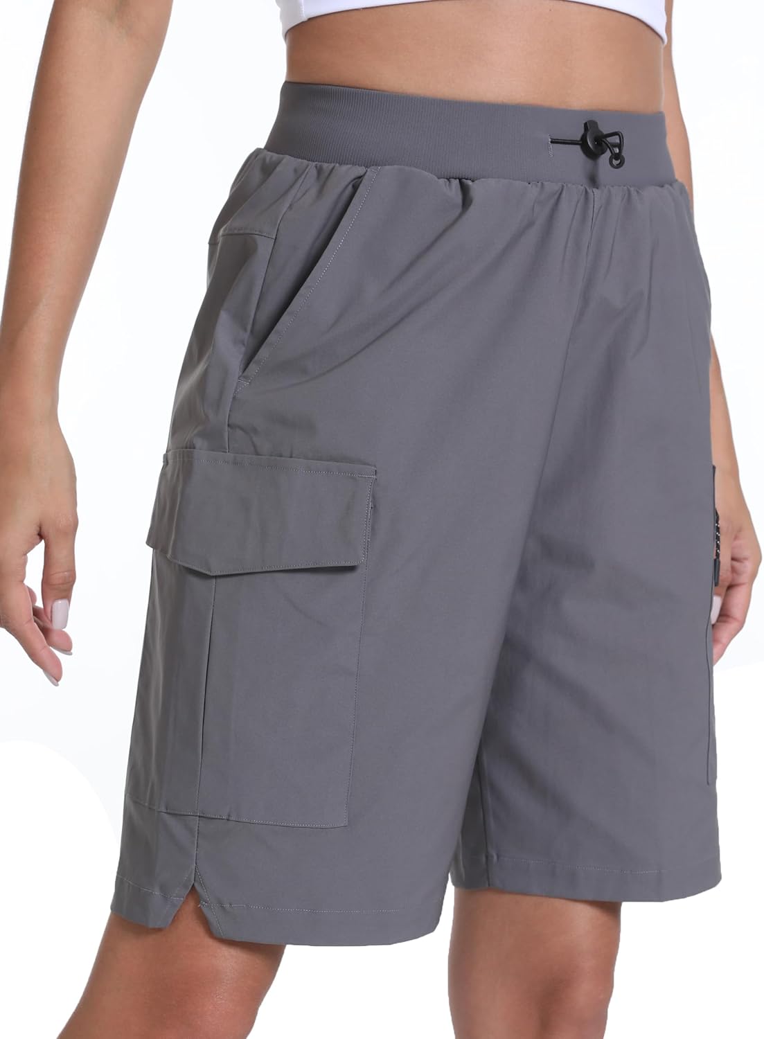 Women's Hiking Cargo Shorts Quick Dry Lightweight Shorts for Travel Athletic