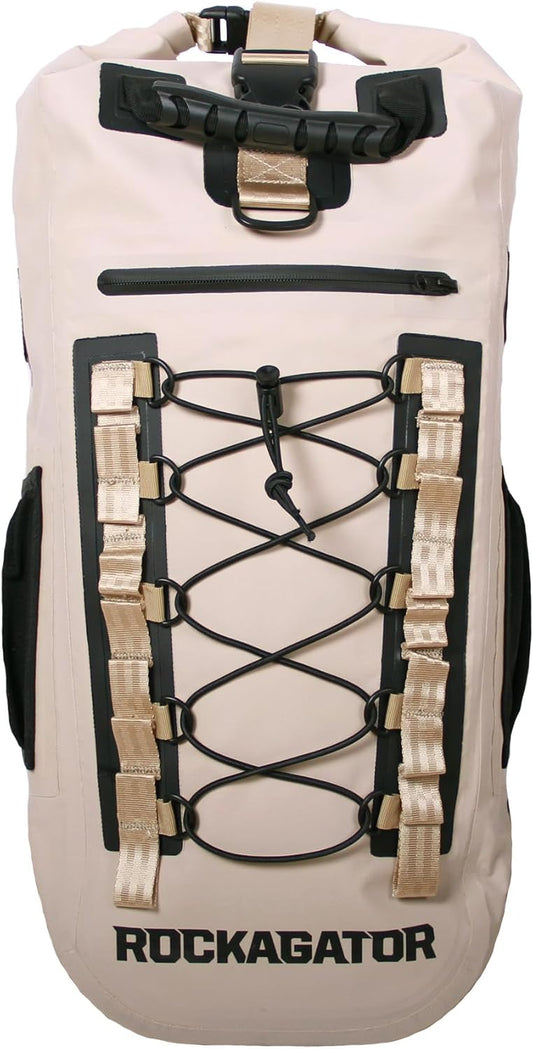 Rockagator Waterproof Backpack - HYDRIC Series Water Proof Floating Dry Bag River Pack (Desert Tan, 40 L)