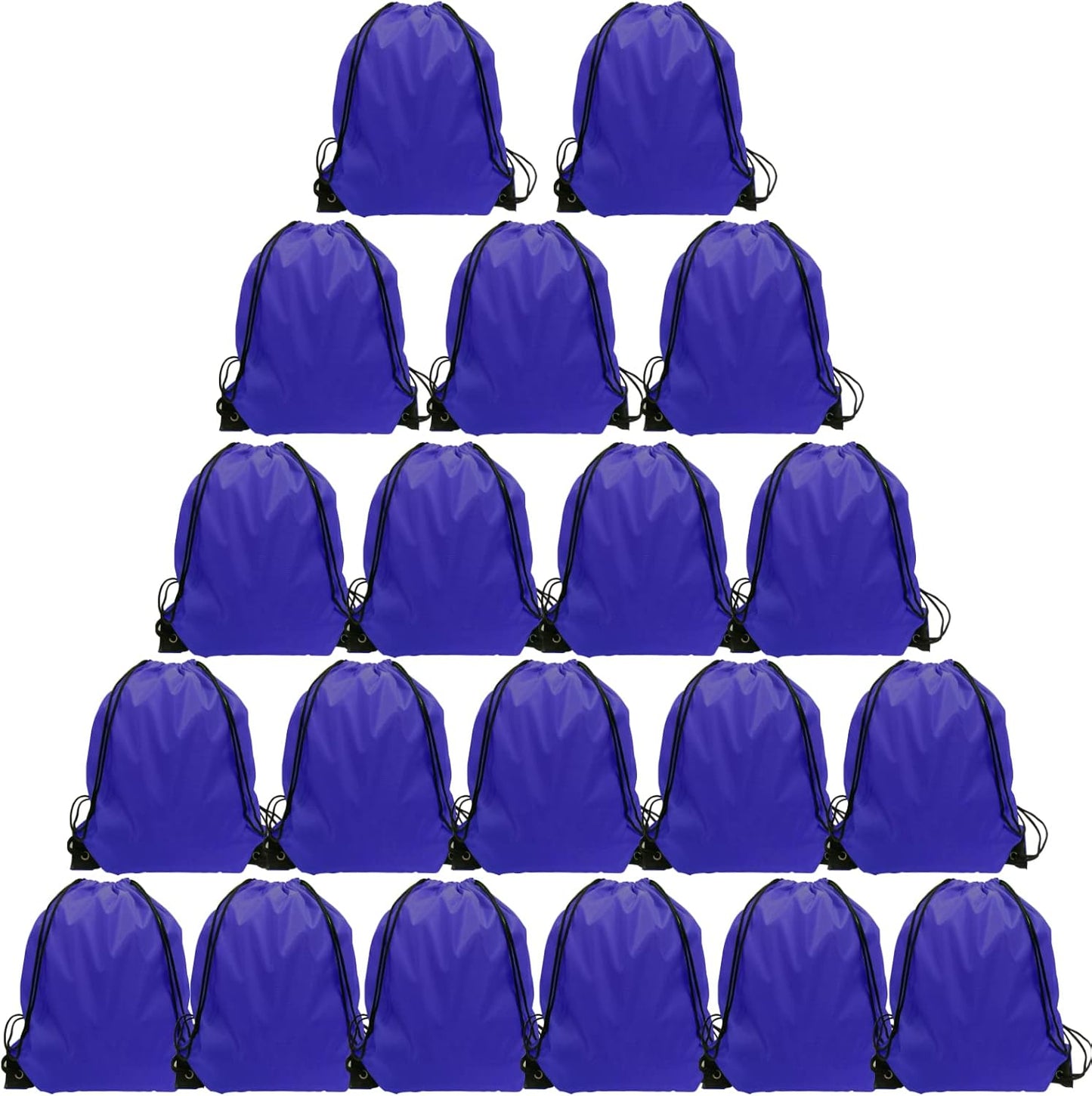 GoodtoU Drawstring Bags - 20 Pcs Cinch Gym Sackpacks for Women & Men, Blue