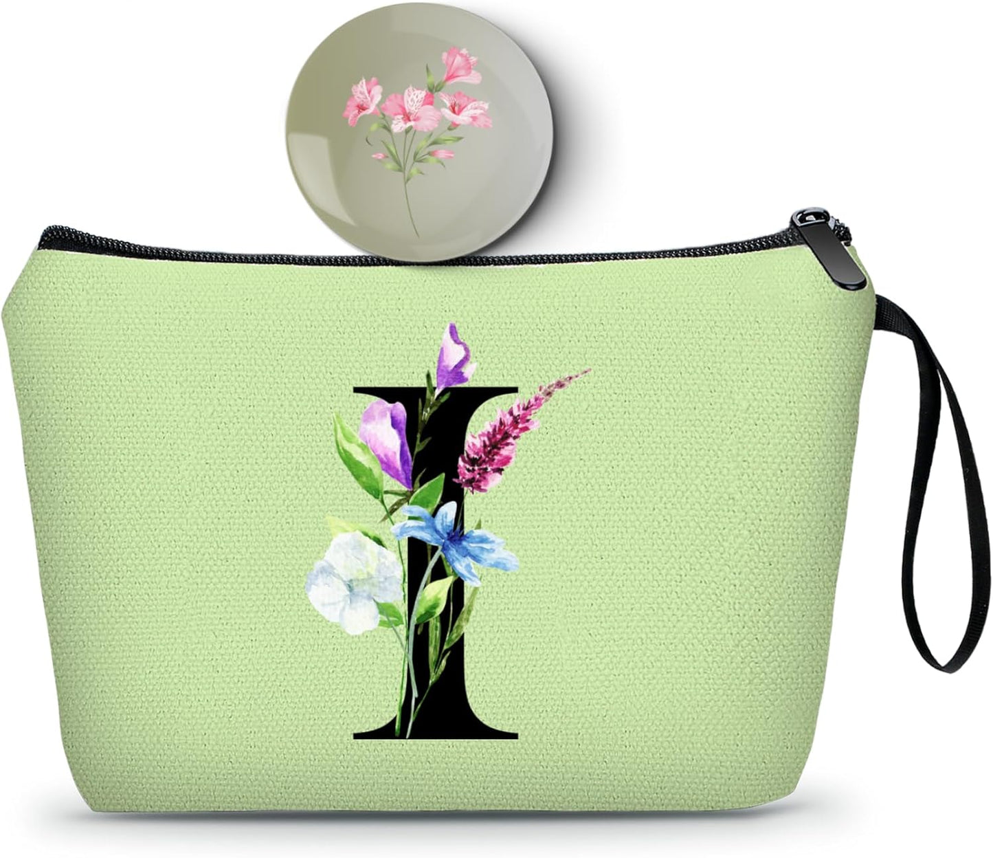 Birthday Inspirational Bridesmaid Proposal Team Small Gifts for Women Mom Aunt Teacher Sister Coworkers Makeup Cosmetic Bag Travel with Mirror Mothers Day Christmas Graduation I