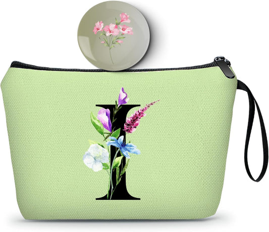 Birthday Inspirational Bridesmaid Proposal Team Small Gifts for Women Mom Aunt Teacher Sister Coworkers Makeup Cosmetic Bag Travel with Mirror Mothers Day Christmas Graduation I