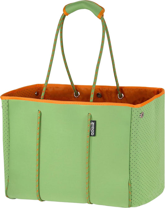 QOGiR Neoprene Multipurpose Beach Bag Tote with Inner Zipper Pocket … … … …