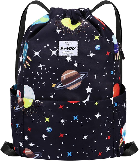 XEYOU Drawstring Sports Backpack Lightweight Gym Yoga Sackpack Shoulder Rucksack Casual Outdoor Daypack for Women and Men