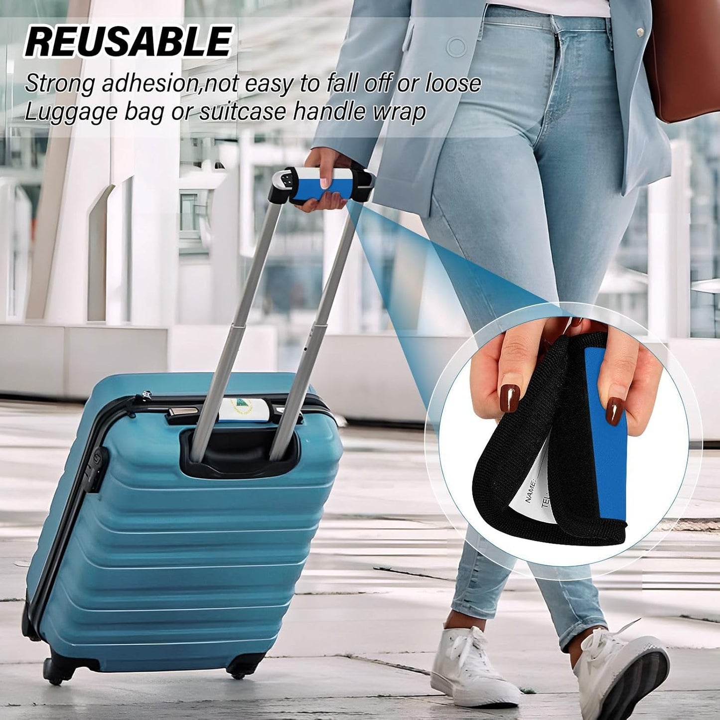 Nicaragua Flag 2 Pack Luggage Handle Wrap for Suitcase Luggage Identifier Travel Tags Handle Protection Sleeve Cover