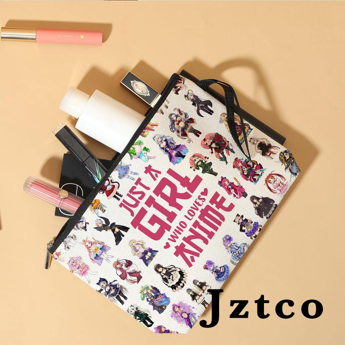 Jztco Kawaii Cosmetic Bag - Manga Toiletry Bag with Funny Design, Perfect for Anime Lovers, Graduation, Nurse Day, Birthday Gifts for Women, Teens, Girls, Best Friend, Niece