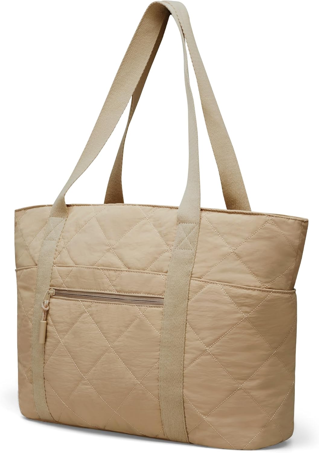 befen Laptop Tote Bag for Women Work, Travel Tote Bags Nurse Puffer Quilted Handbags, Lightweight Waterproof Beach Purse