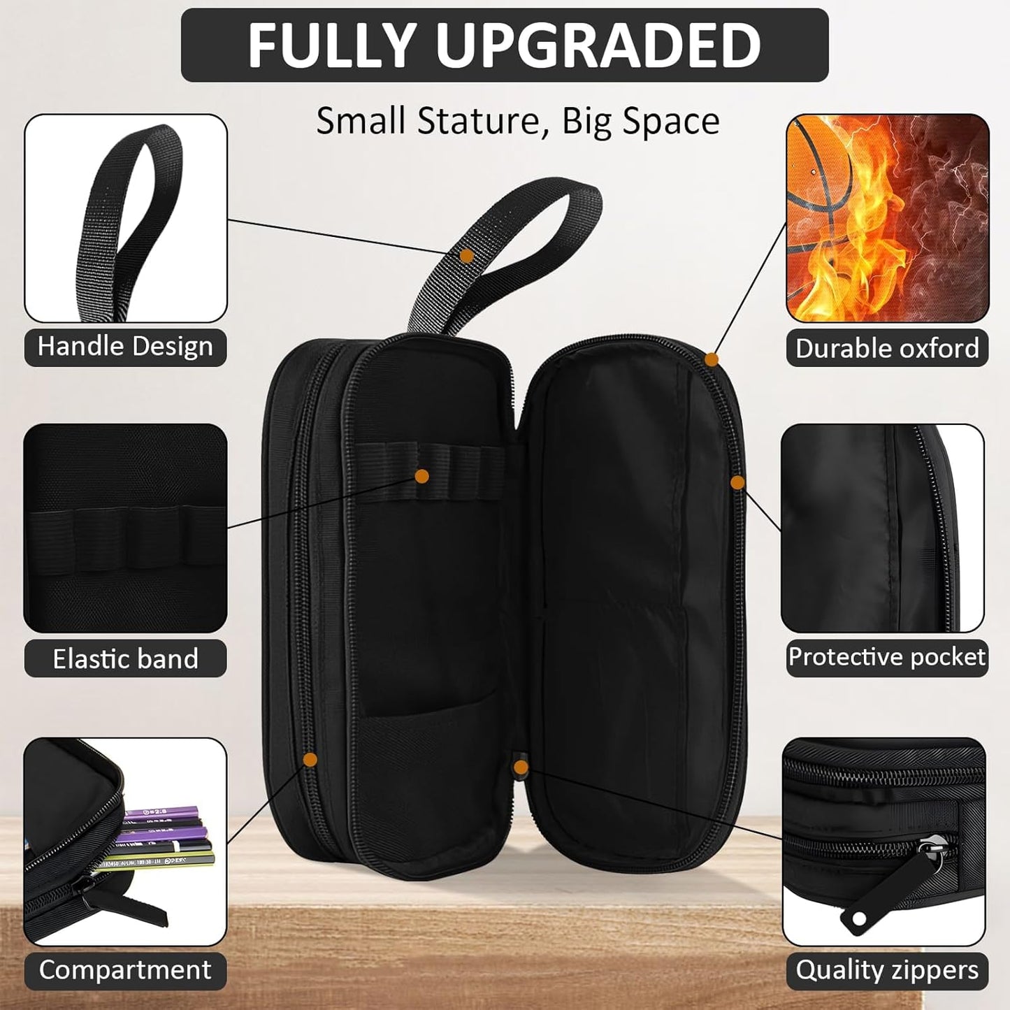 School Backpack for Boys - 4pcs Basketball Boys Backpack with Lunch Box and Pencil Case for Kids Children Teens Elementary Middle School - Students Bag for Ages 6-18,17″Bookbag Travel Back Pack